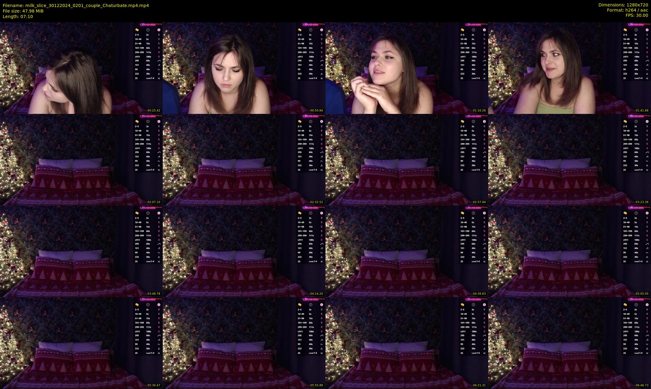 milk_slice — 8 minute Chaturbate couple cam show recording, 720p, Dec 30, 2024