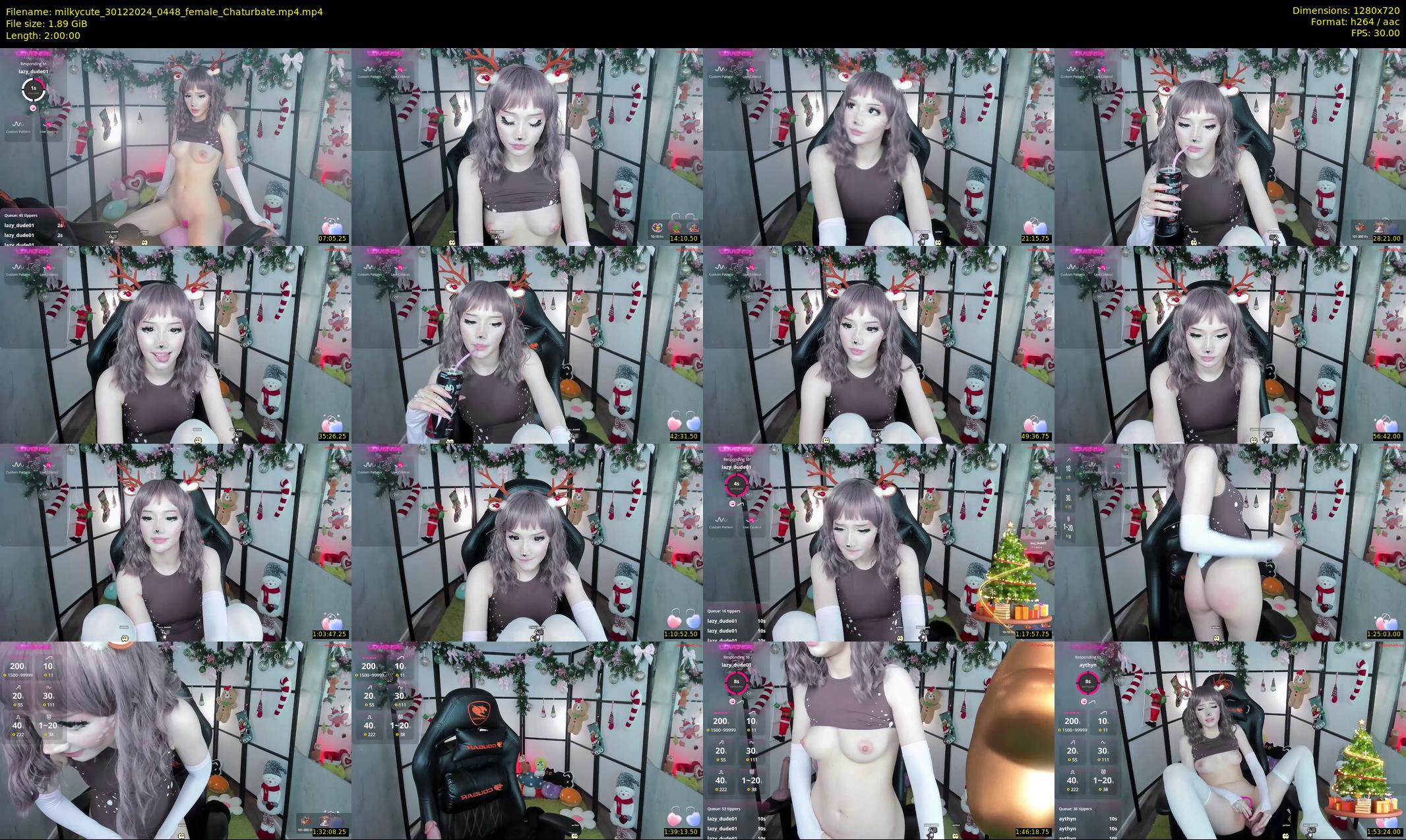 milkycute — 120 minute Chaturbate female cam show recording, 720p, Dec 30, 2024