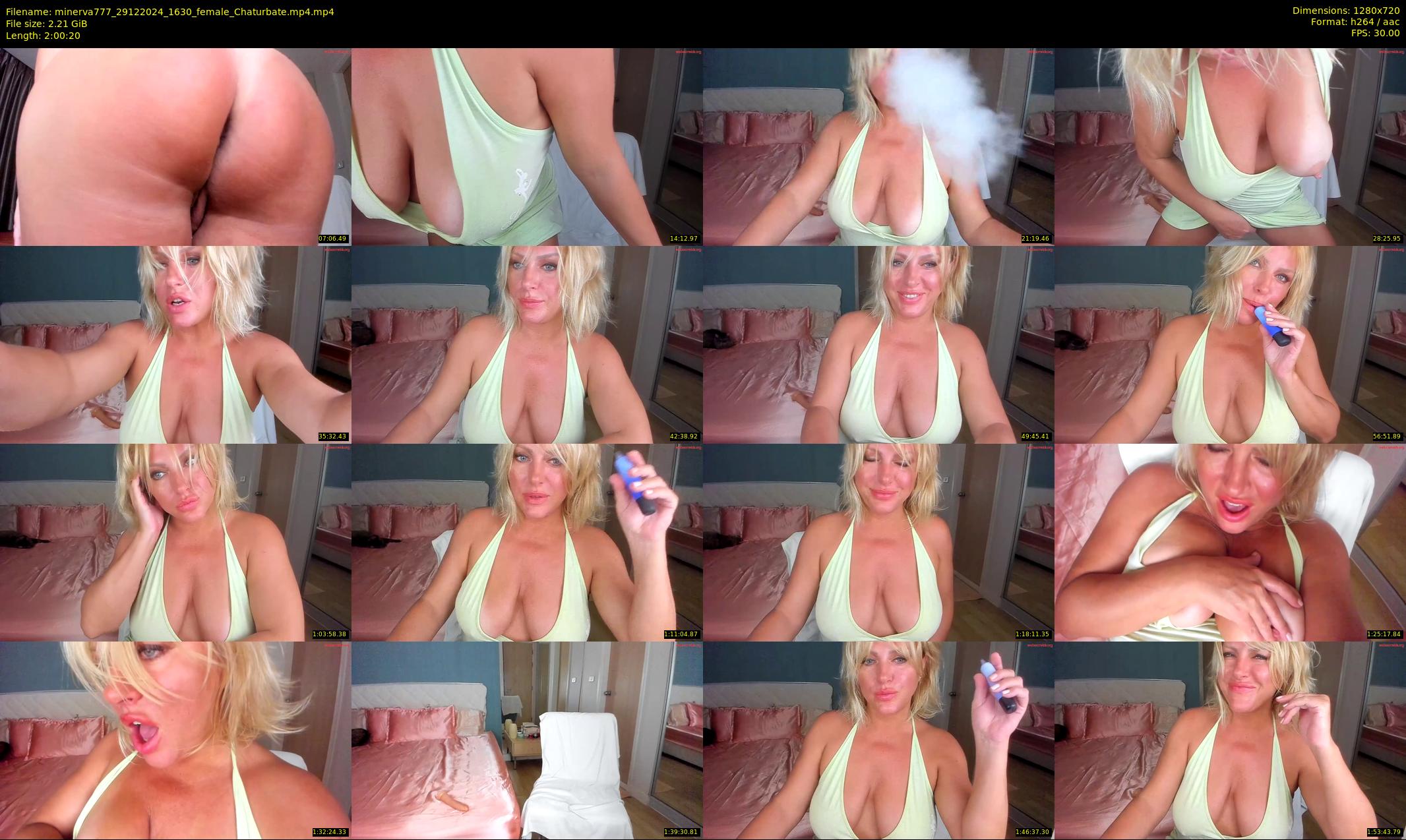 minerva777 — 121 minute Chaturbate female cam show recording, 720p, Dec 29, 2024