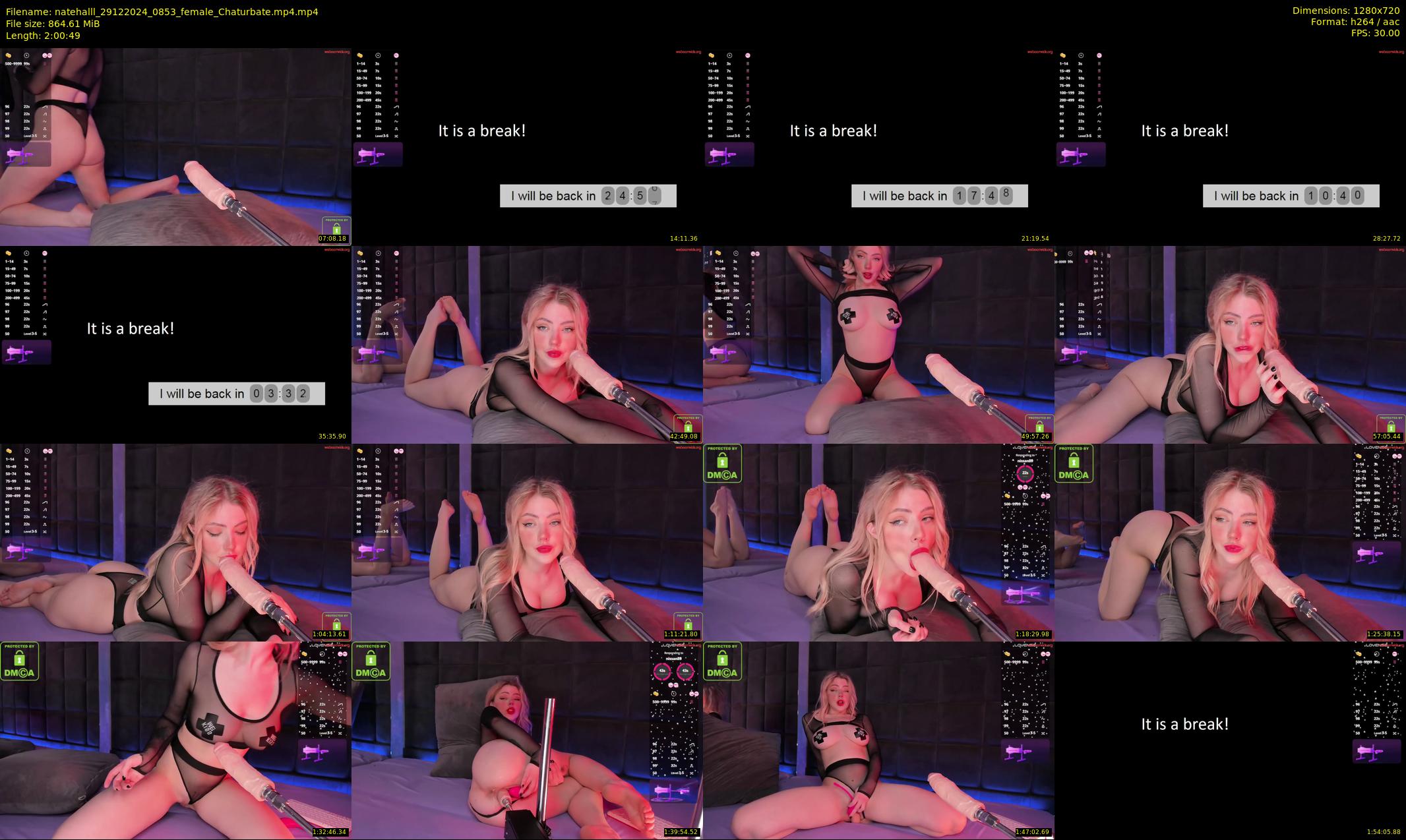 natehalll — 121 minute Chaturbate female cam show recording, 720p, Dec 29, 2024