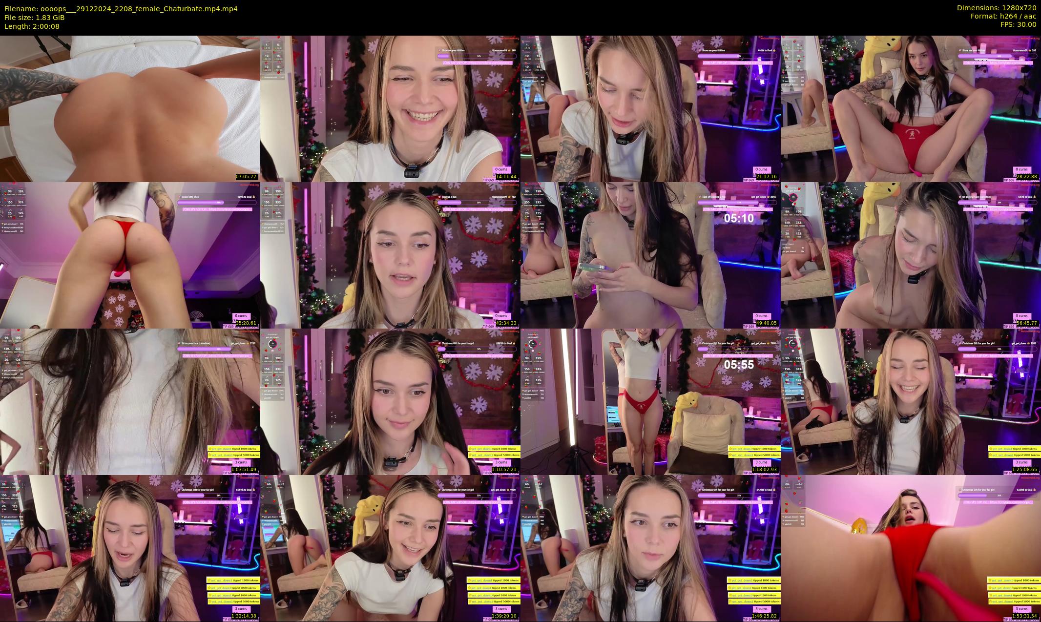 oooops__ — 121 minute Chaturbate female cam show recording, 720p, Dec 29, 2024