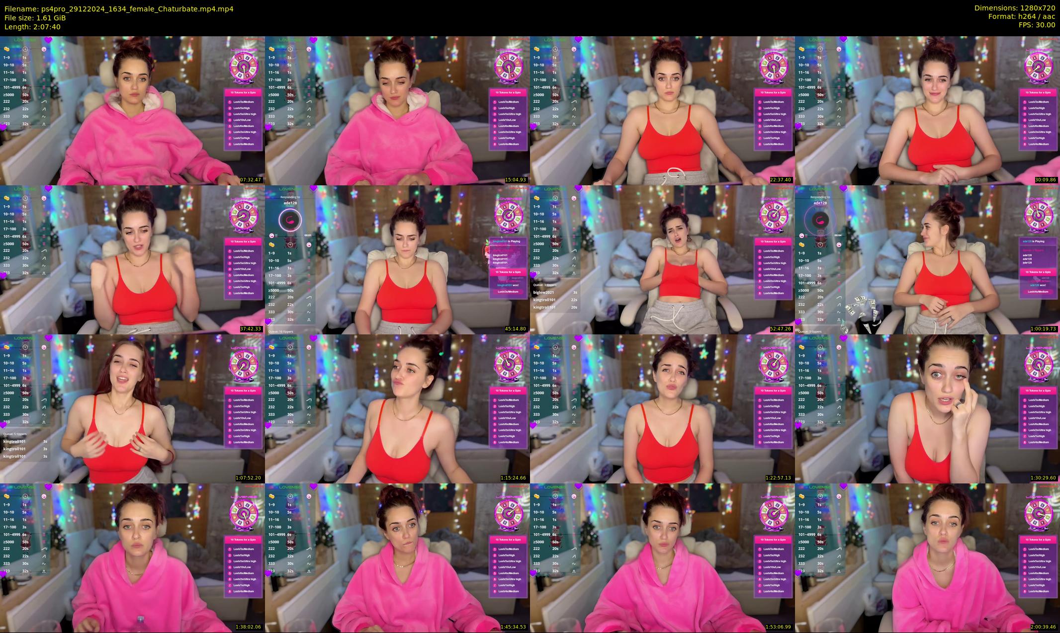 ps4pro — 128 minute Chaturbate female cam show recording, 720p, Dec 29, 2024