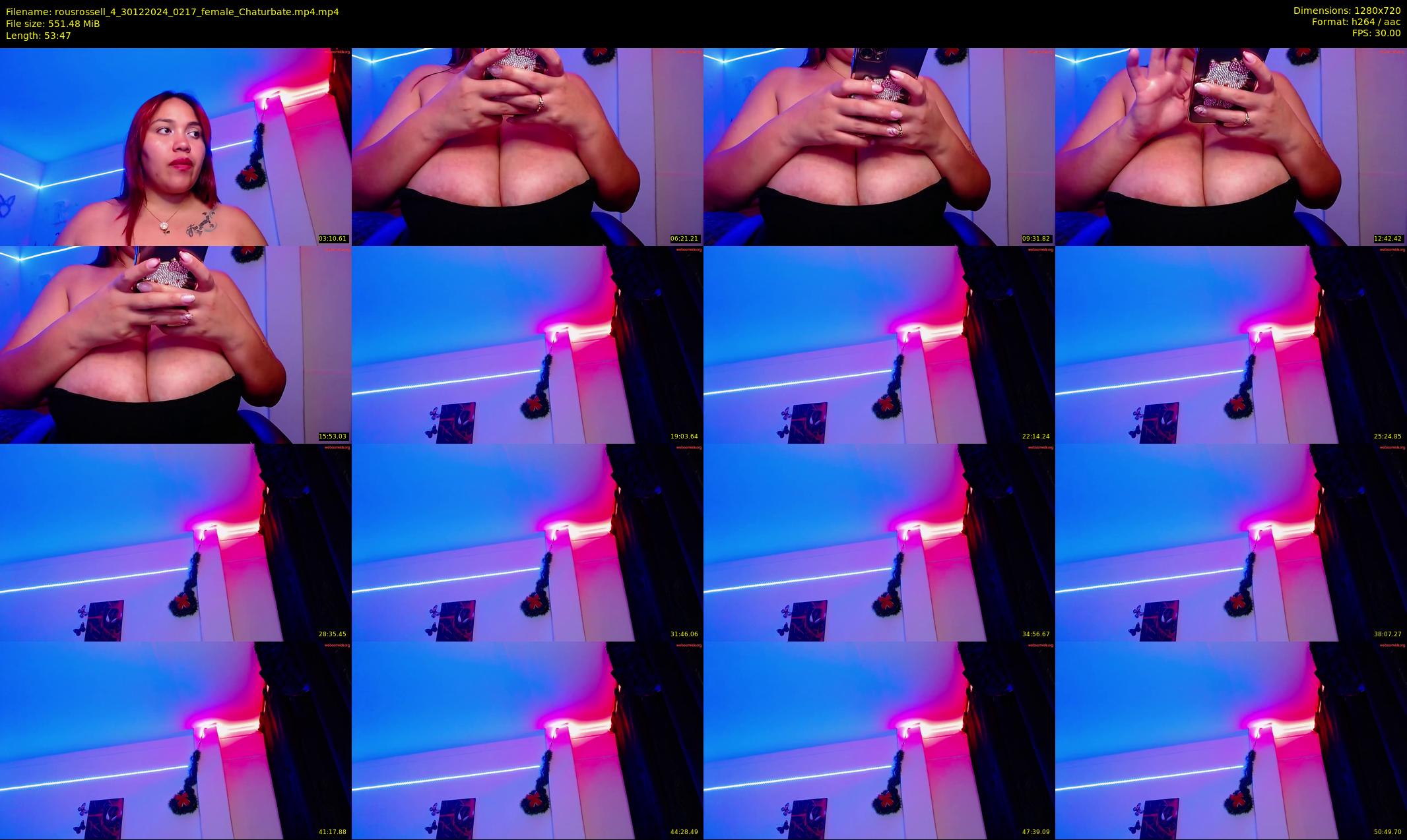 rousrossell_4 — 54 minute Chaturbate female cam show recording, 720p, Dec 30, 2024