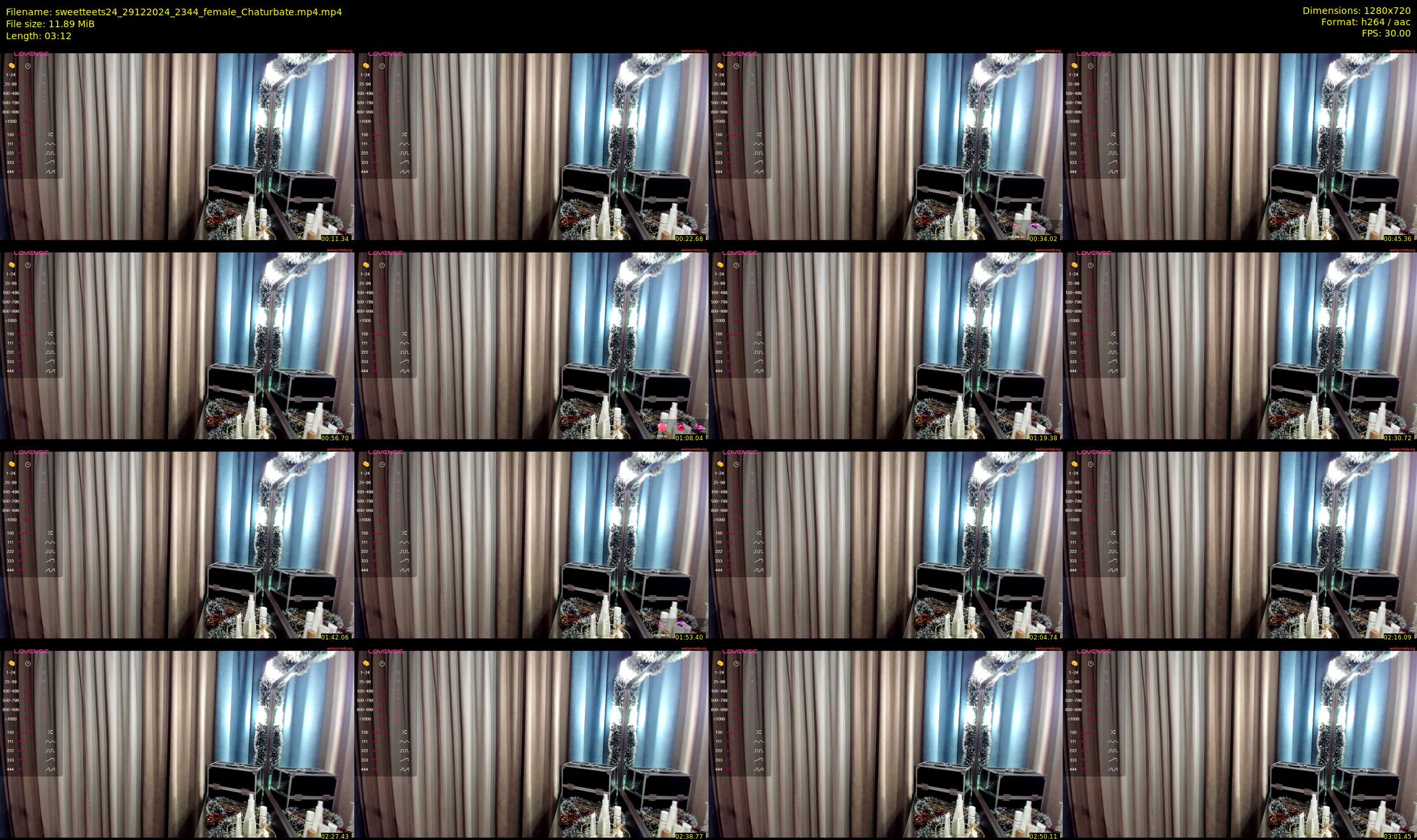 sweetteets24 — 4 minute Chaturbate female cam show recording, 720p, Dec 29, 2024