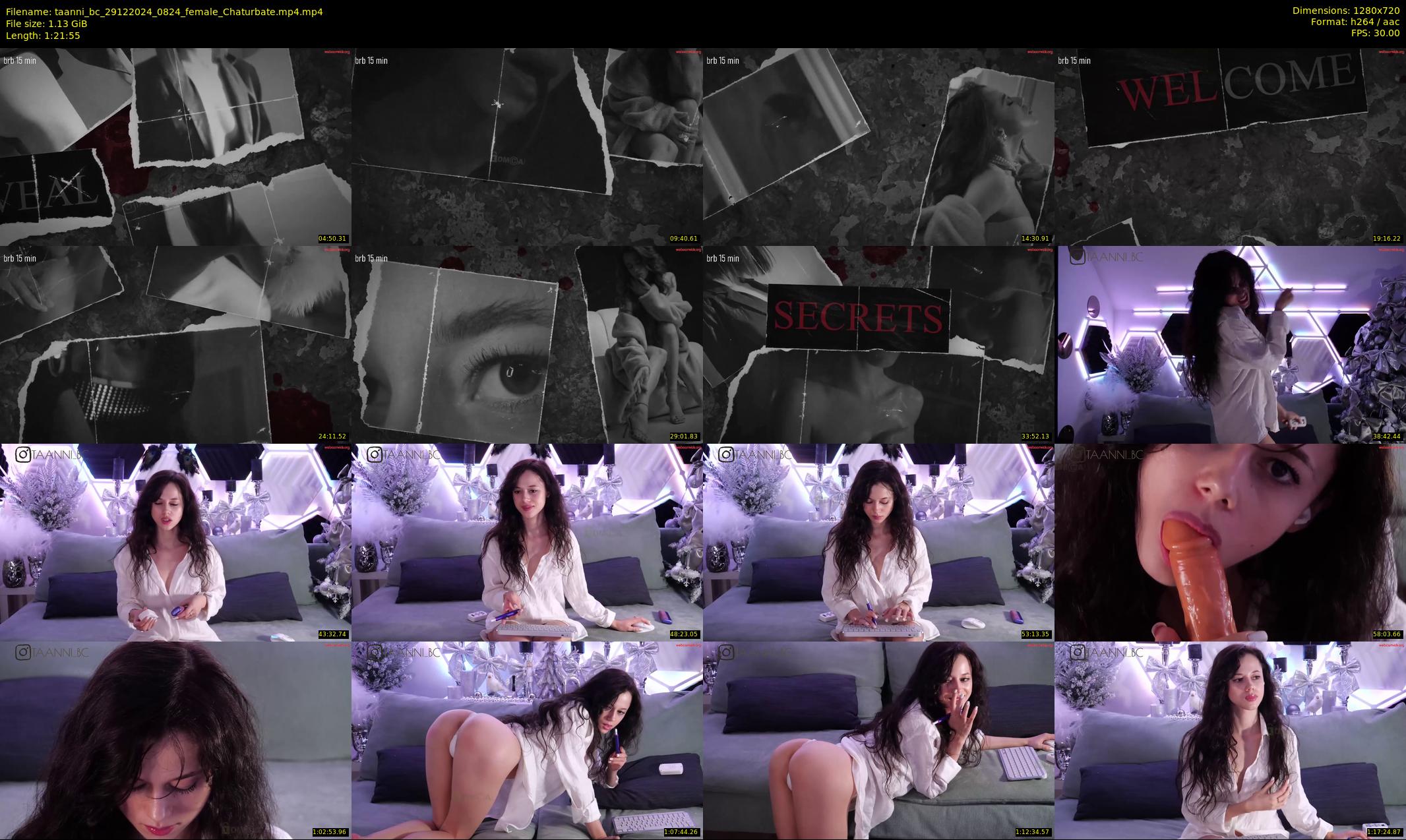 taanni_bc — 82 minute Chaturbate female cam show recording, 720p, Dec 29, 2024