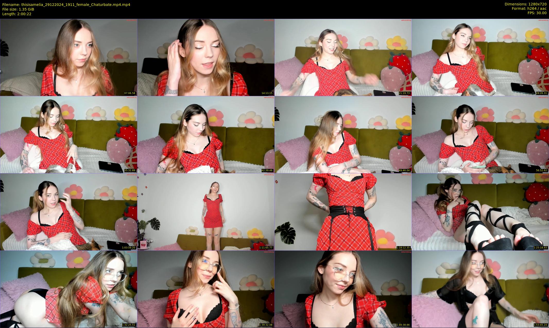 thisisamelia — 121 minute Chaturbate female cam show recording, 720p, Dec 29, 2024