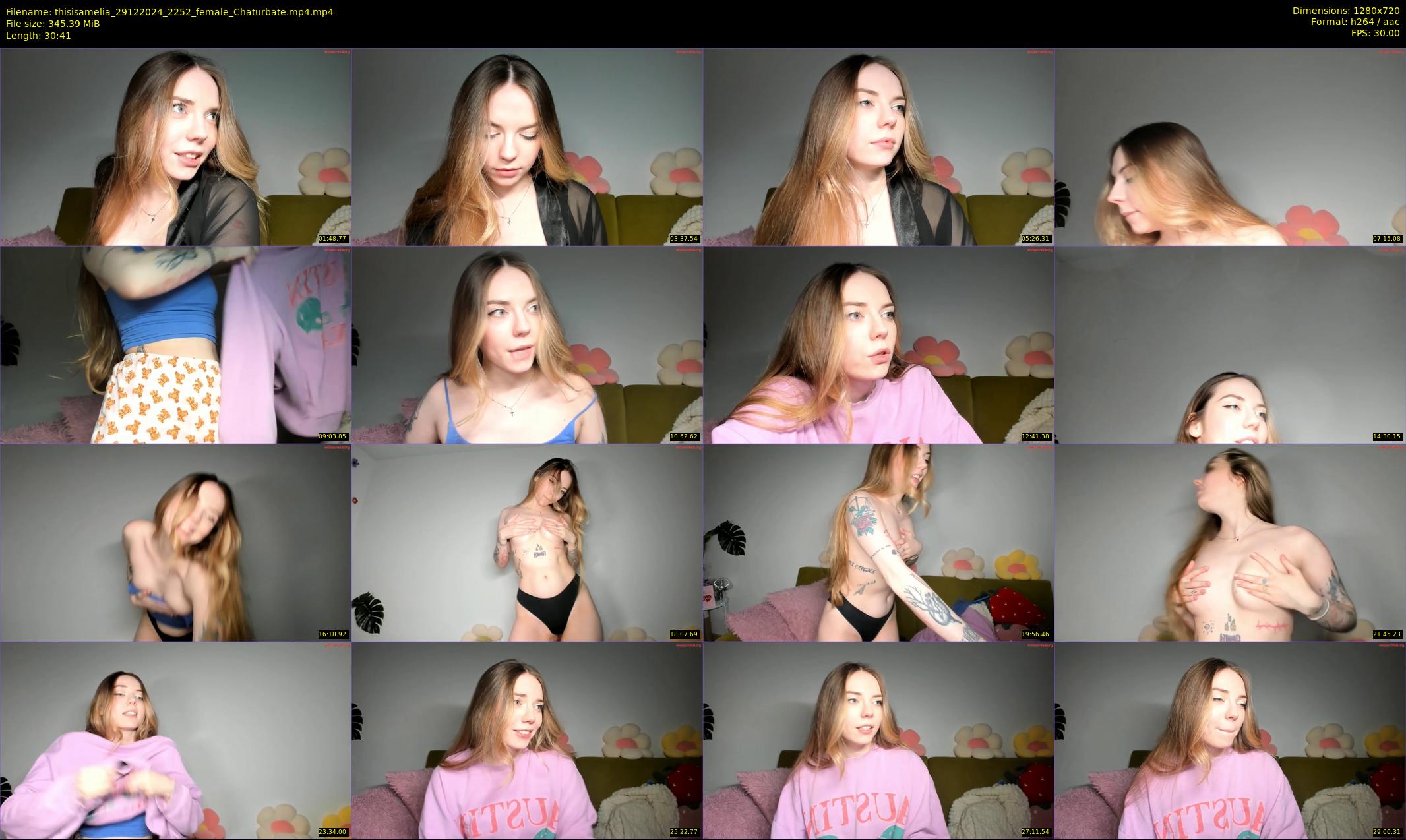 thisisamelia — 31 minute Chaturbate female cam show recording, 720p, Dec 29, 2024