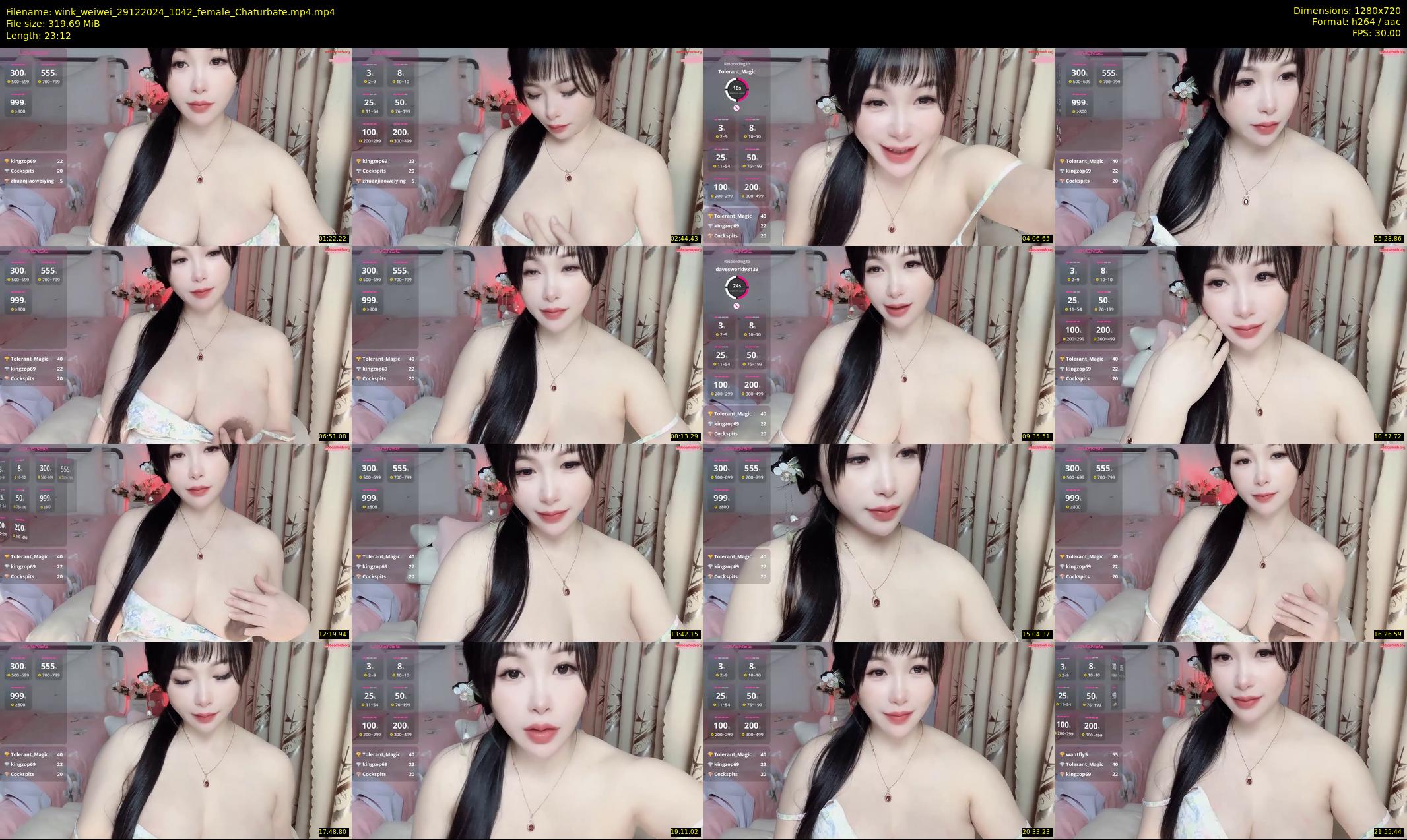 wink_weiwei — 24 minute Chaturbate female cam show recording, 720p, Dec 29, 2024