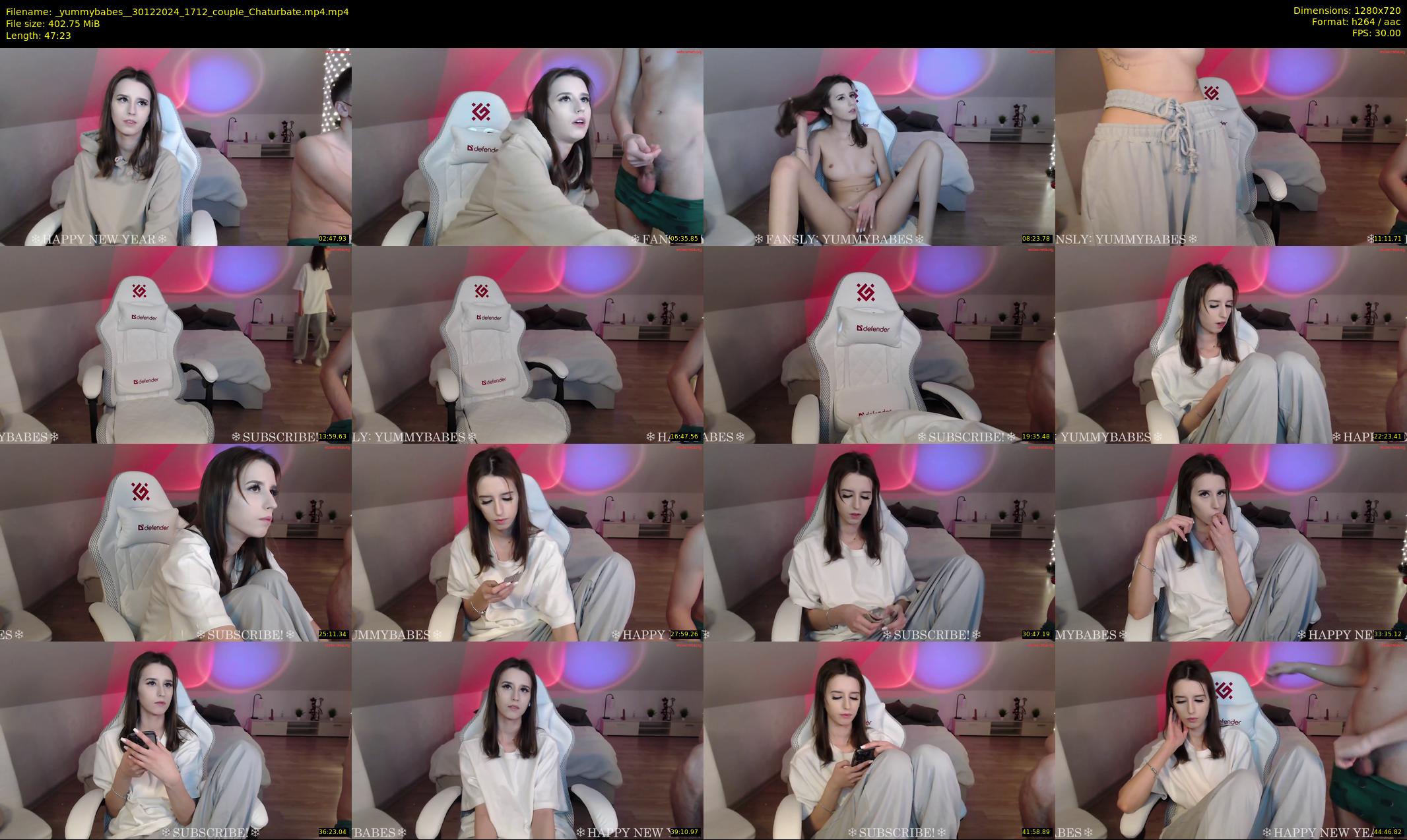_yummybabes_ — 48 minute Chaturbate couple cam show recording, 720p, Dec 30, 2024