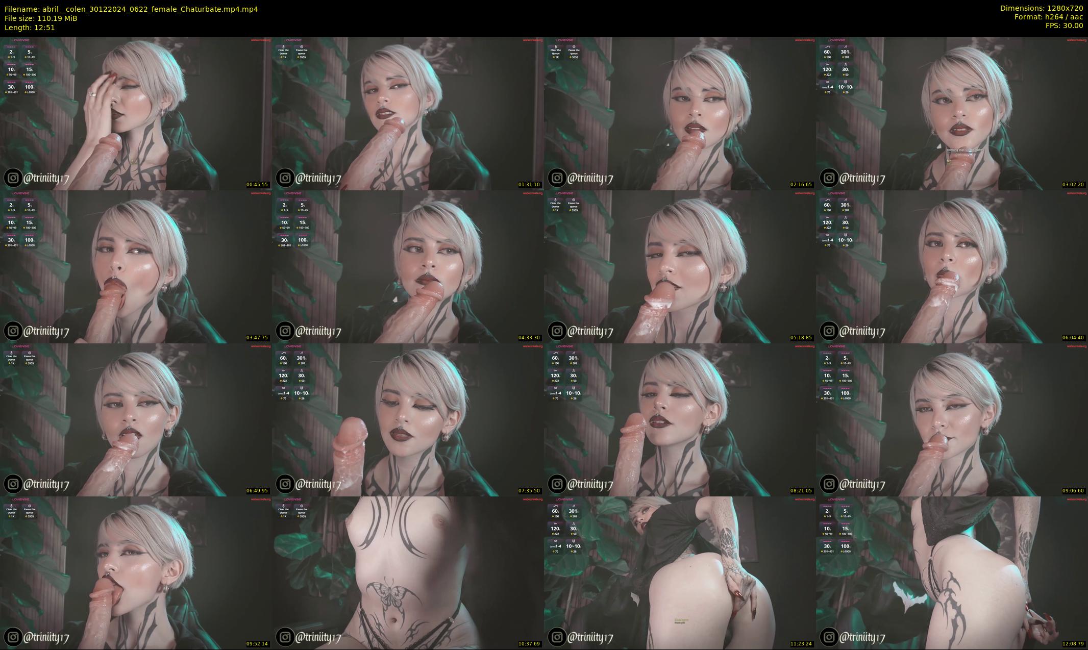 abril__colen — 13 minute Chaturbate female cam show recording, 720p, Dec 30, 2024