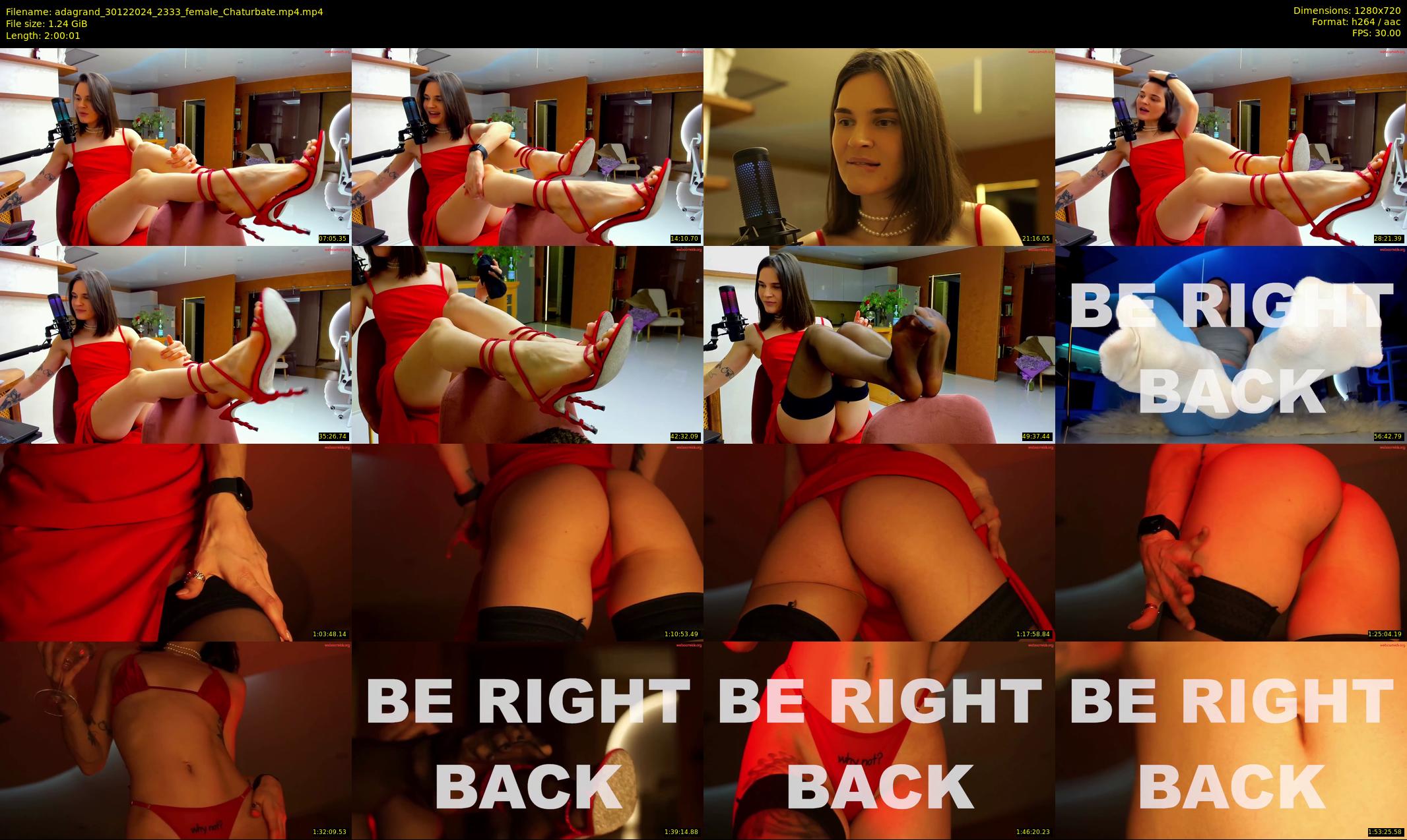 adagrand — 121 minute Chaturbate female cam show recording, 720p, Dec 30, 2024