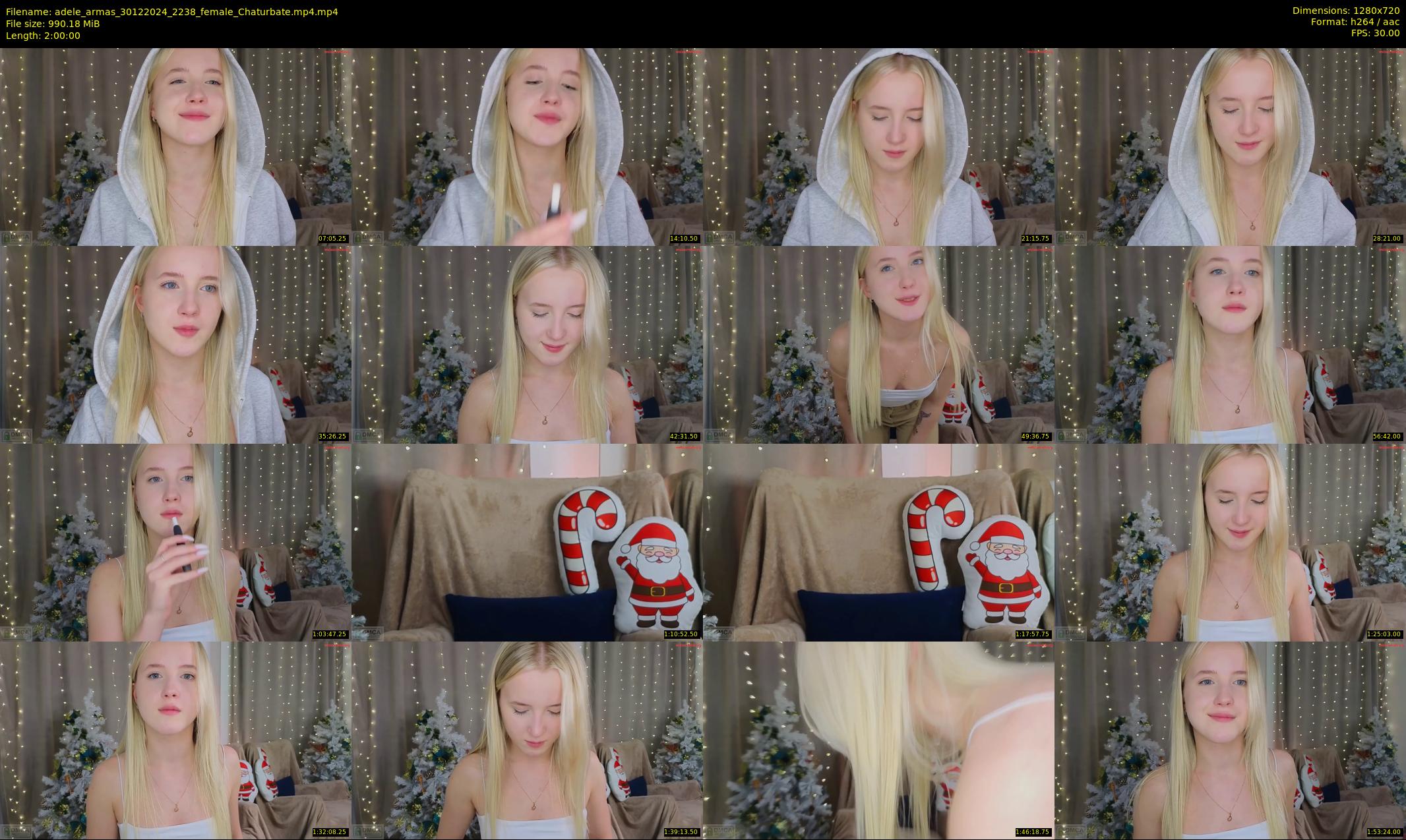 adele_armas — 120 minute Chaturbate female cam show recording, 720p, Dec 30, 2024