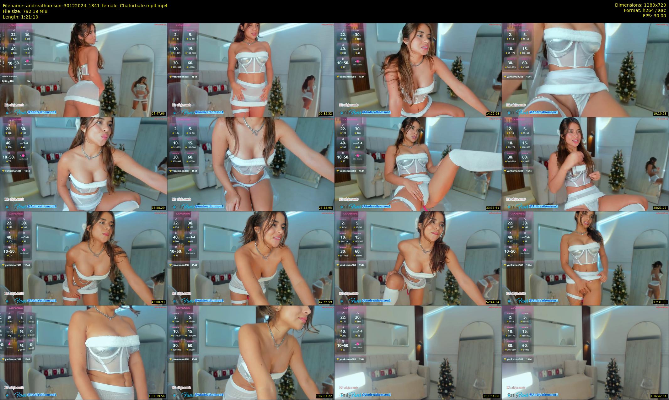 andreathomson — 82 minute Chaturbate female cam show recording, 720p, Dec 30, 2024