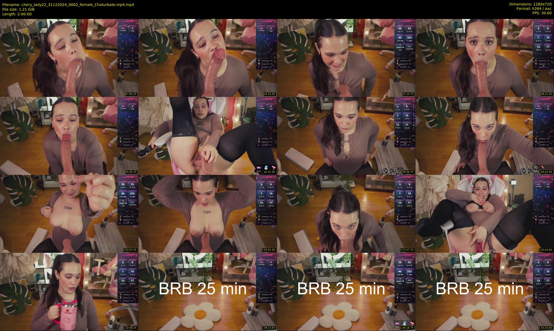 chery_lady22 — 120 minute Chaturbate female cam show recording, 720p, Dec 31, 2024