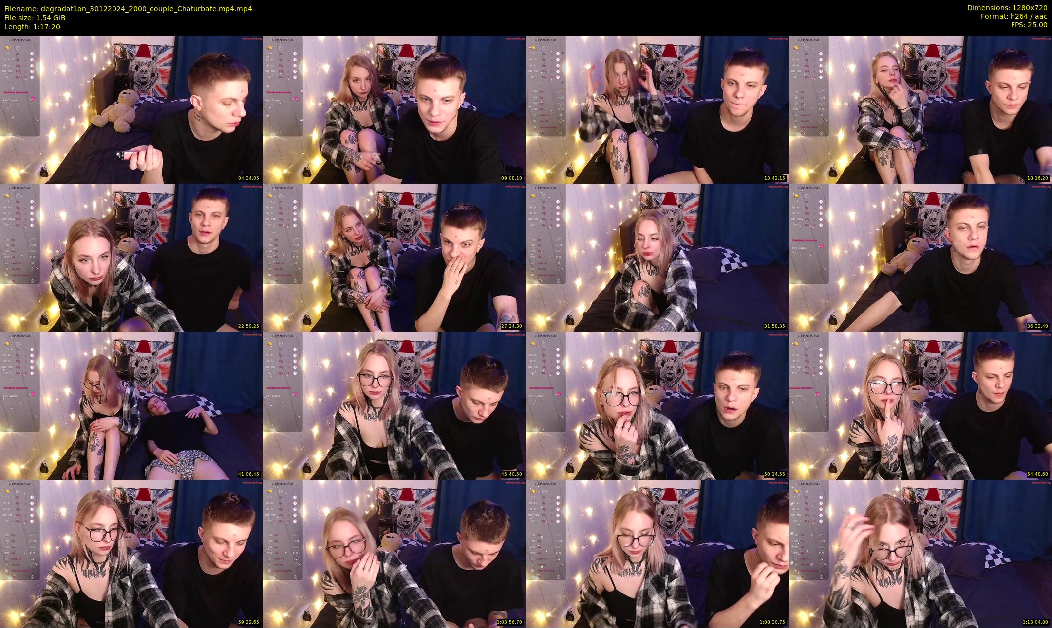 degradat1on — 78 minute Chaturbate couple cam show recording, 720p, Dec 30, 2024