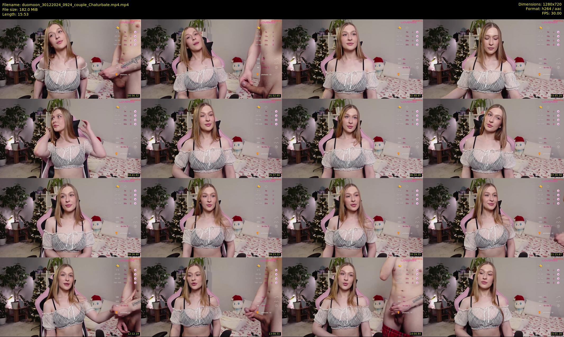 duomoon — 16 minute Chaturbate couple cam show recording, 720p, Dec 30, 2024