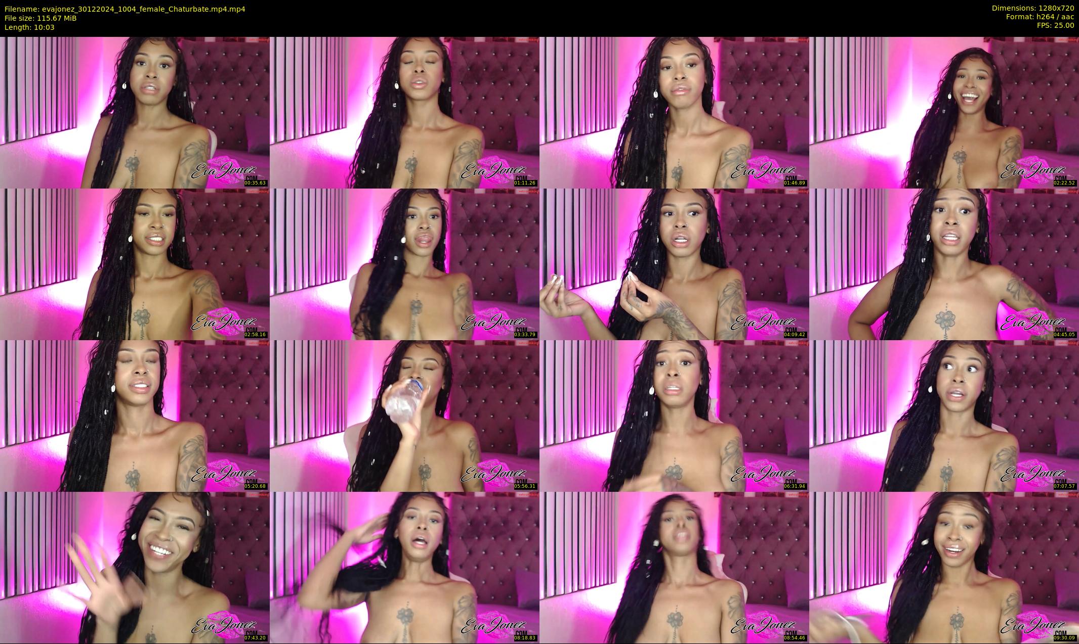 evajonez — 11 minute Chaturbate female cam show recording, 720p, Dec 30, 2024