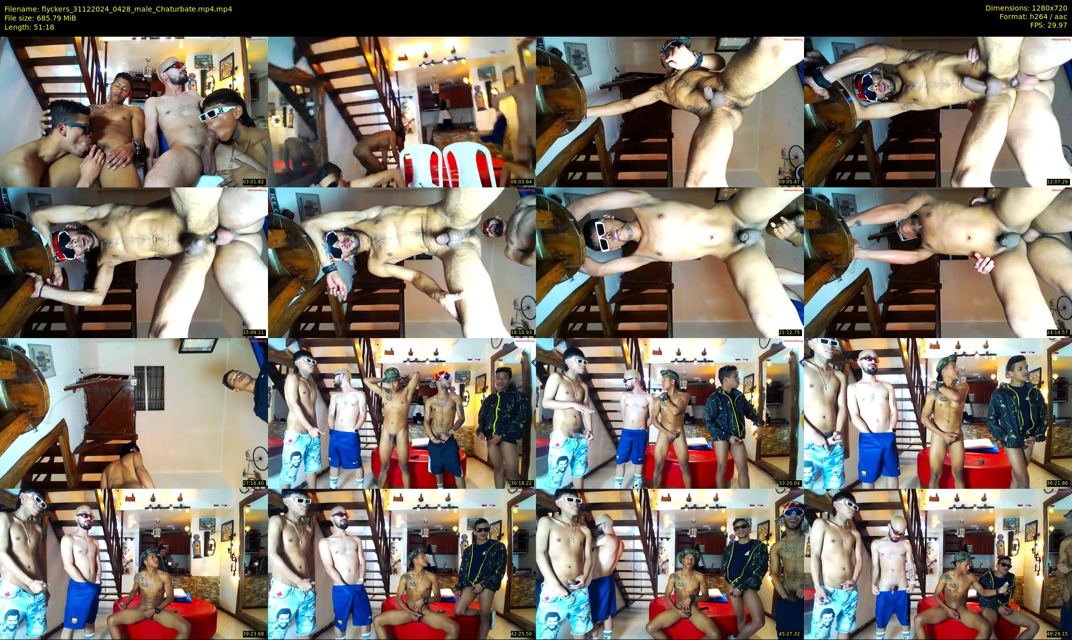 flyckers — 52 minute Chaturbate male cam show recording, 720p, Dec 31, 2024