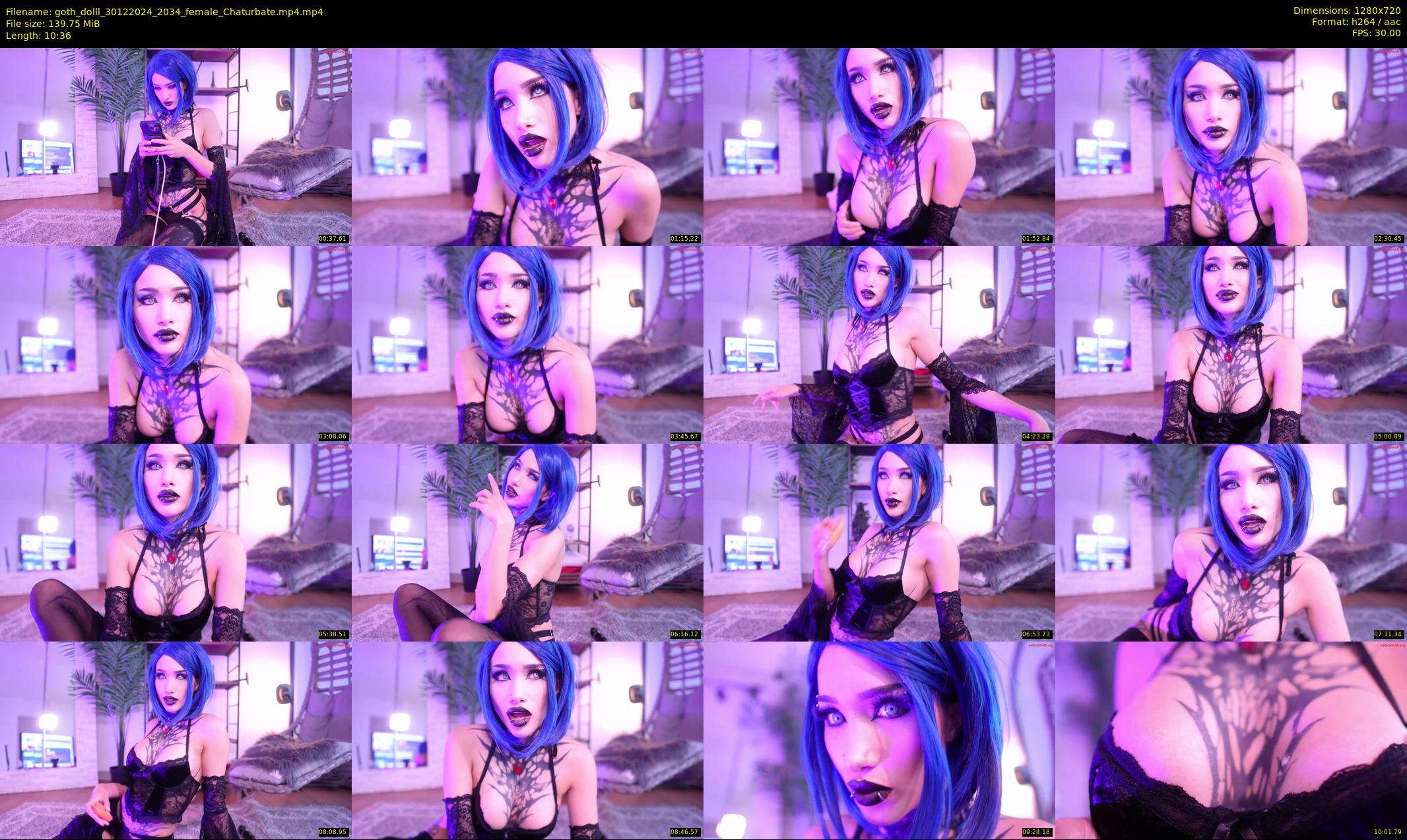 goth_dolll — 11 minute Chaturbate female cam show recording, 720p, Dec 30, 2024