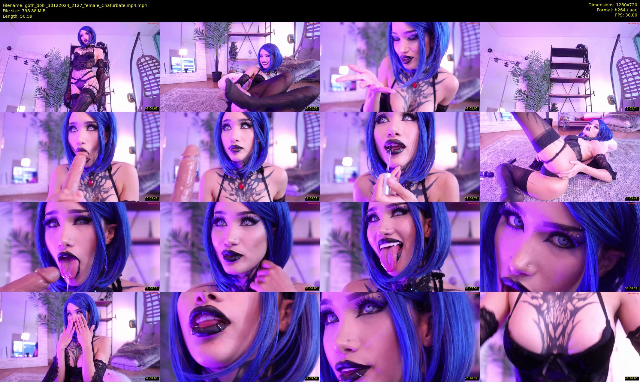 goth_dolll — 51 minute Chaturbate female cam show recording, 720p, Dec 30, 2024