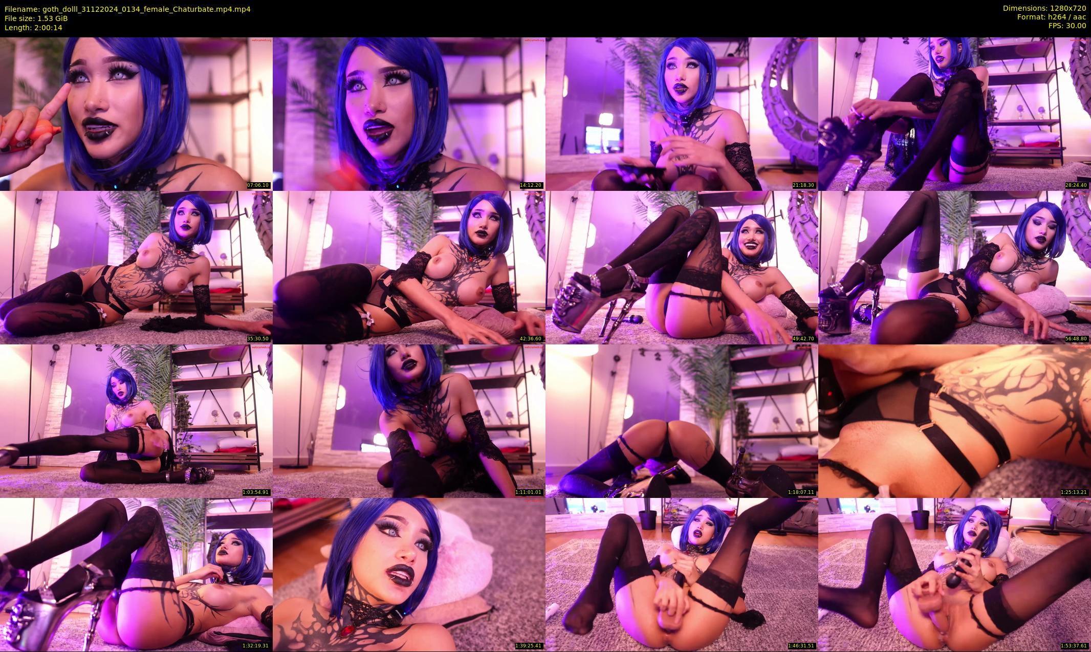 goth_dolll — 121 minute Chaturbate female cam show recording, 720p, Dec 31, 2024