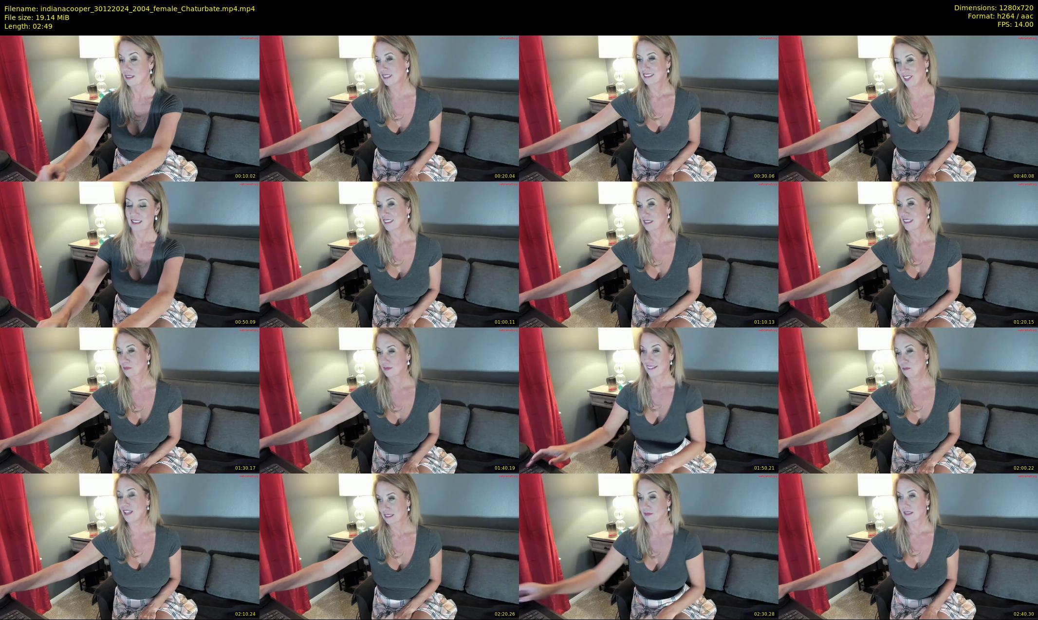 indianacooper — 3 minute Chaturbate female cam show recording, 720p, Dec 30, 2024