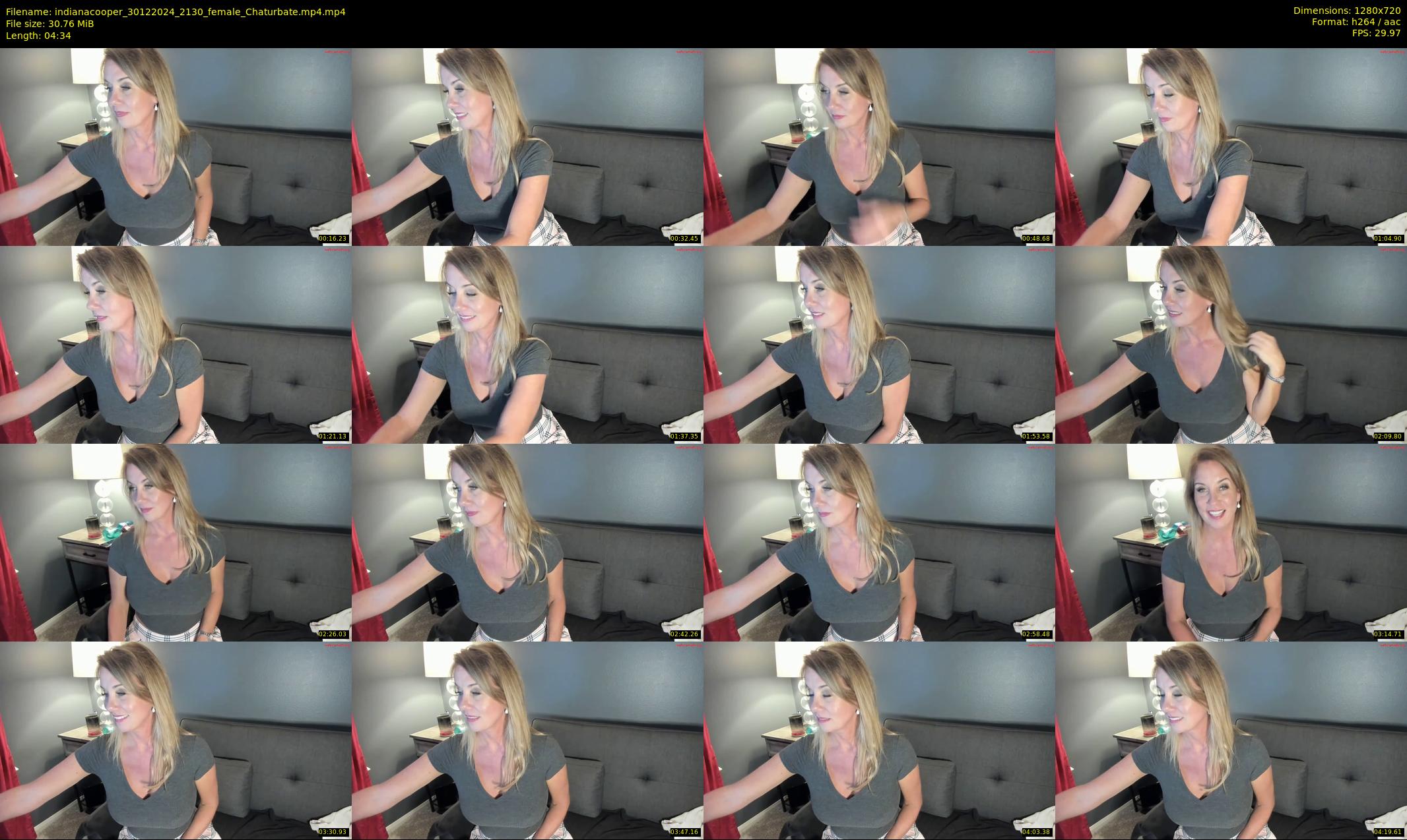 indianacooper — 5 minute Chaturbate female cam show recording, 720p, Dec 30, 2024