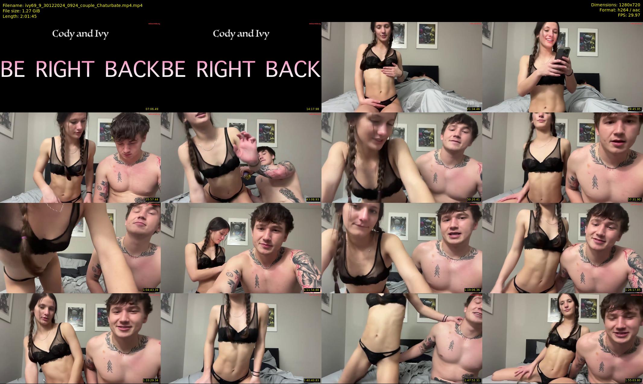 ivy69_9 — 122 minute Chaturbate couple cam show recording, 720p, Dec 30, 2024