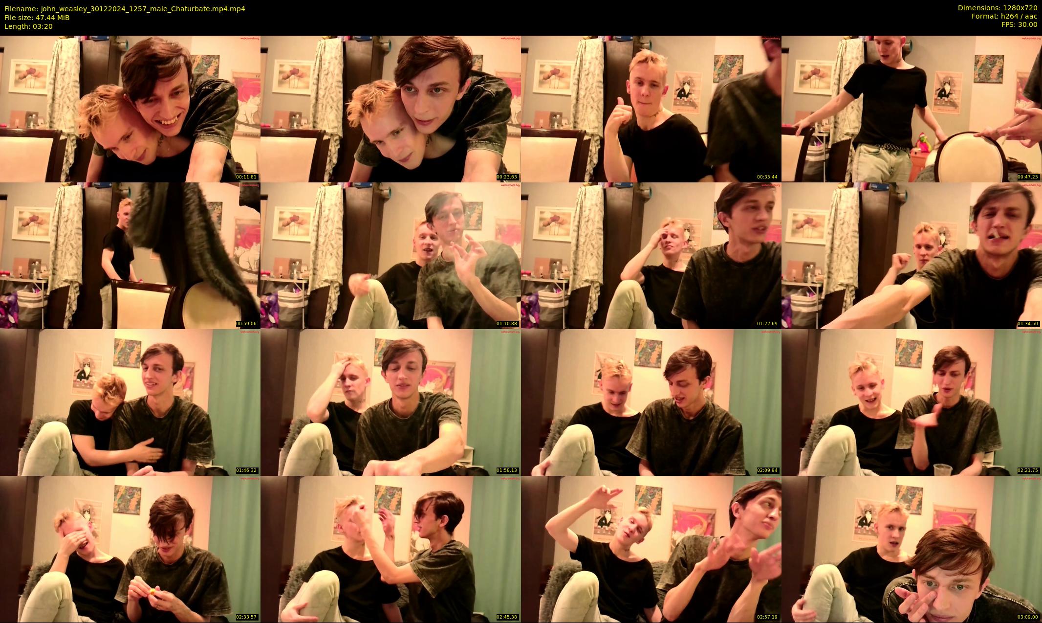 john_weasley — 4 minute Chaturbate male cam show recording, 720p, Dec 30, 2024