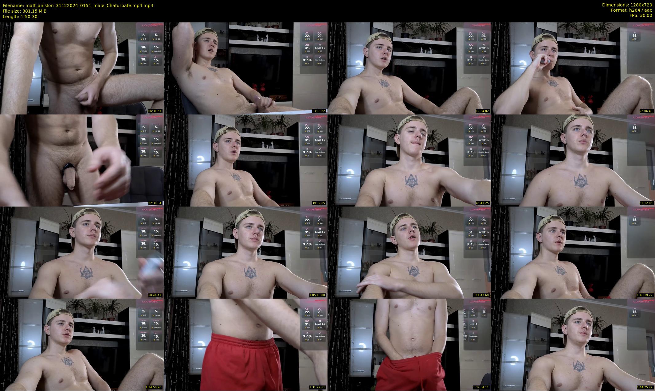 matt_aniston — 111 minute Chaturbate male cam show recording, 720p, Dec 31, 2024