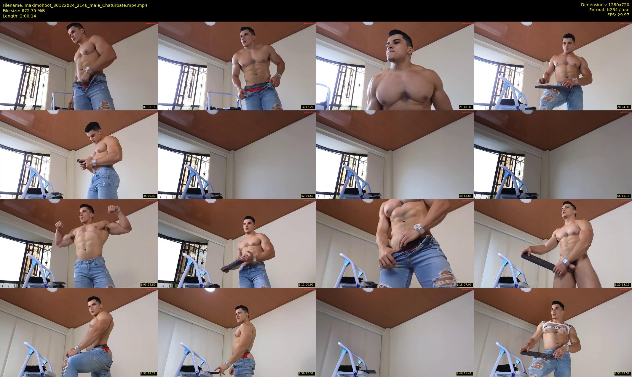 maximohoot — 121 minute Chaturbate male cam show recording, 720p, Dec 30, 2024