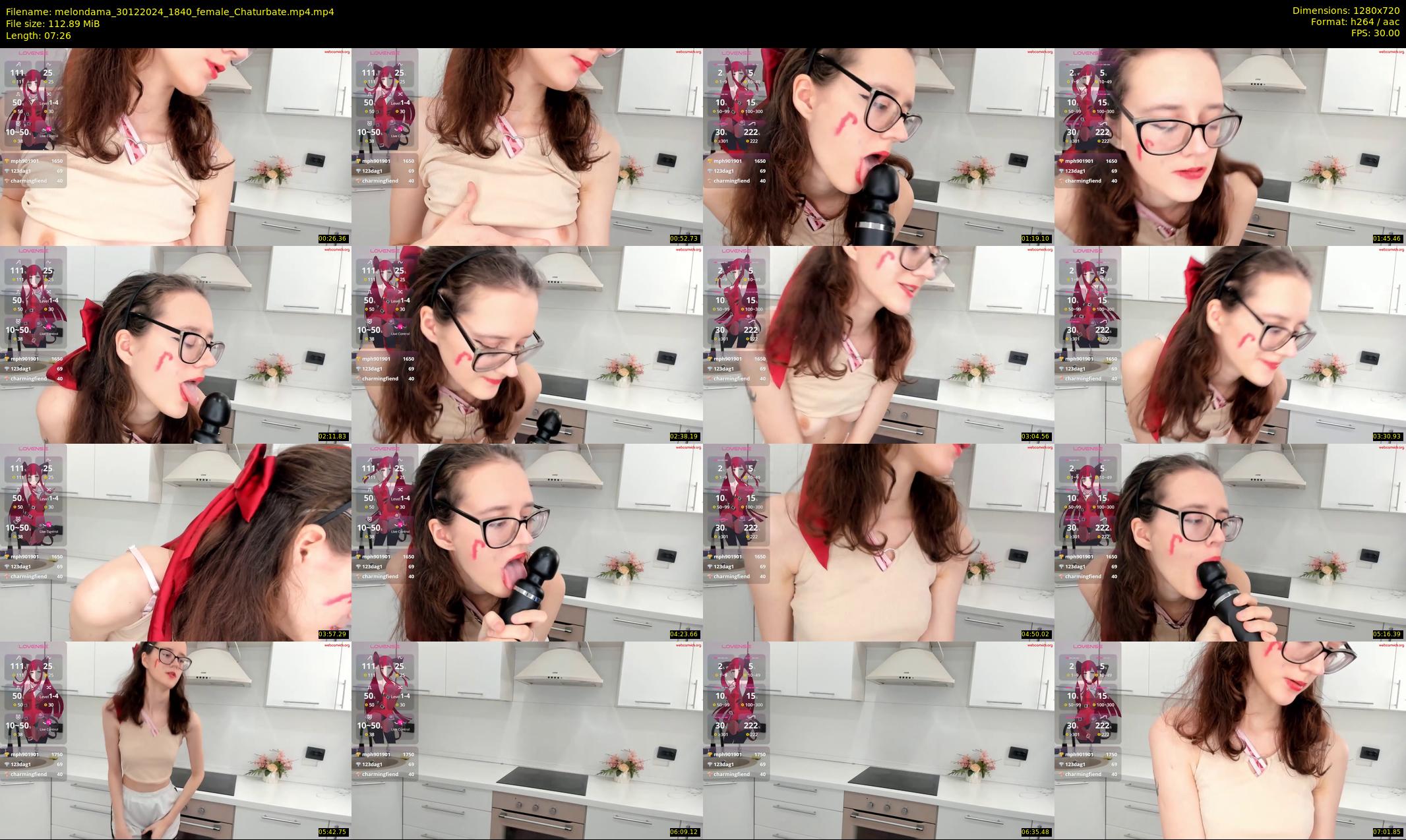 melondama — 8 minute Chaturbate female cam show recording, 720p, Dec 30, 2024