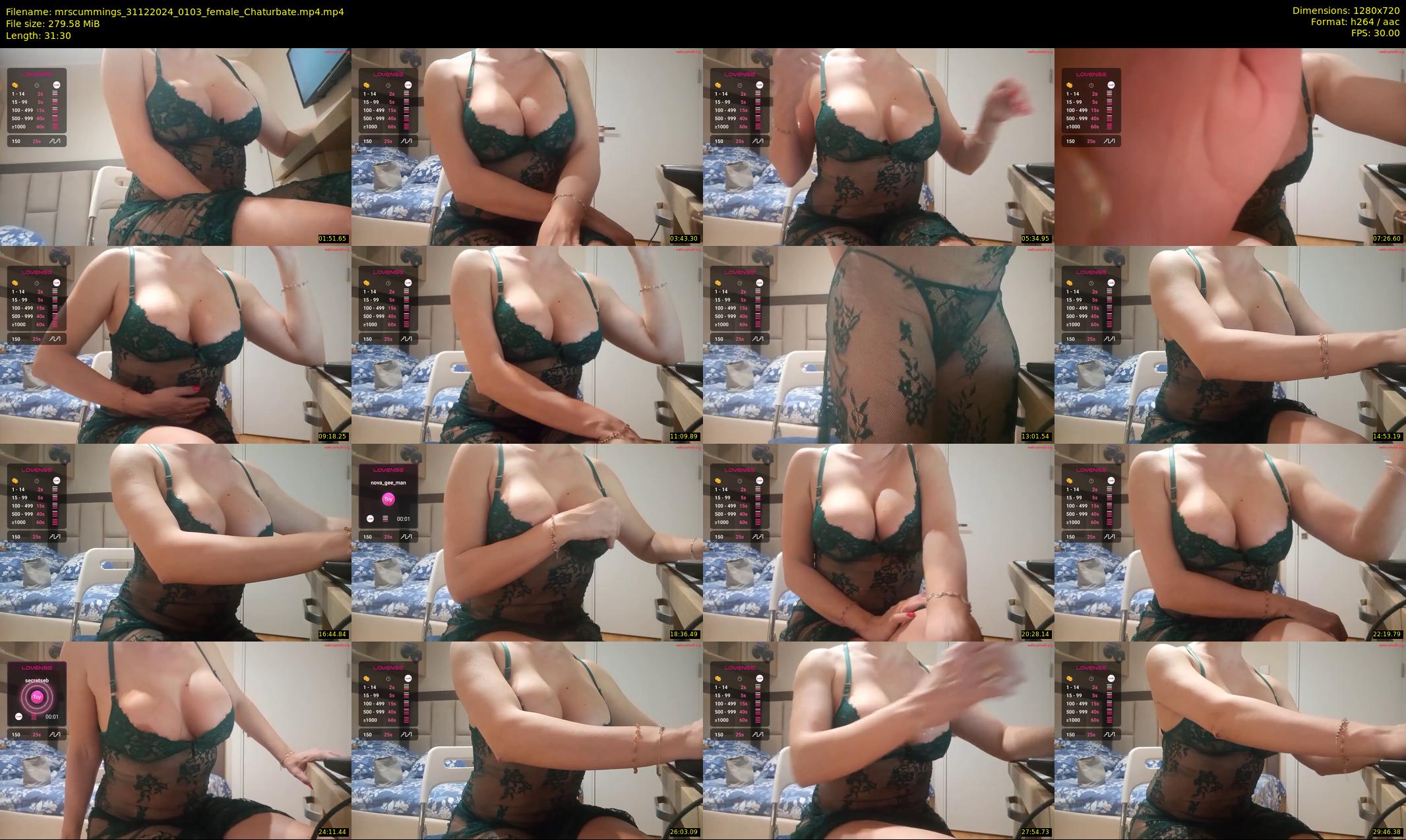 mrscummings — 32 minute Chaturbate female cam show recording, 720p, Dec 31, 2024