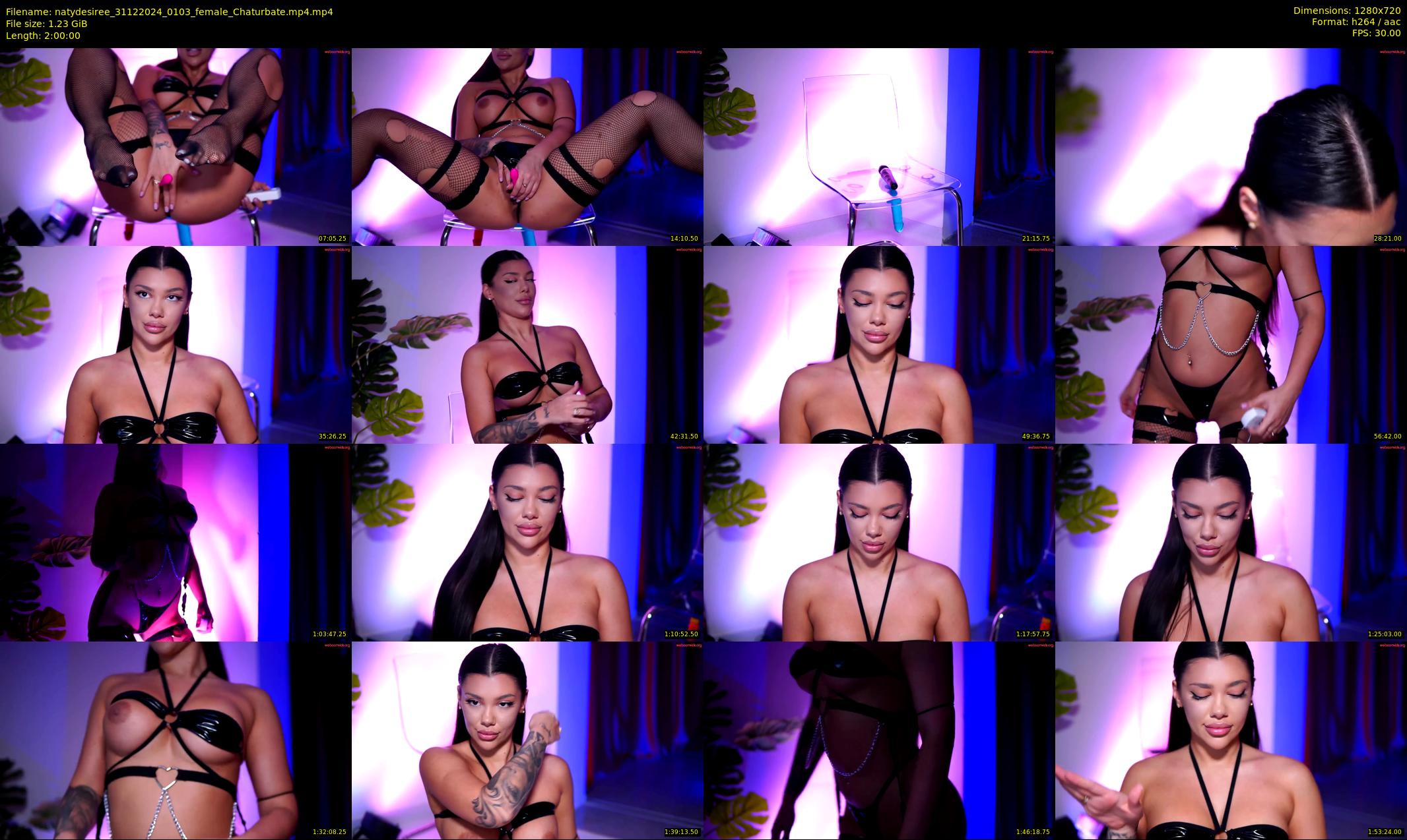 natydesiree — 120 minute Chaturbate female cam show recording, 720p, Dec 31, 2024