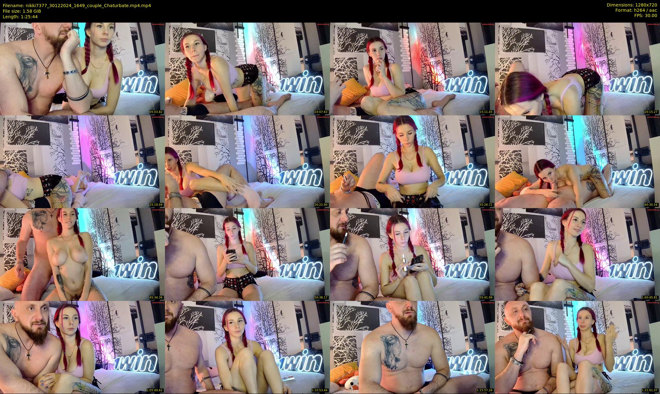 nikki7377 — 86 minute Chaturbate couple cam show recording, 720p, Dec 30, 2024