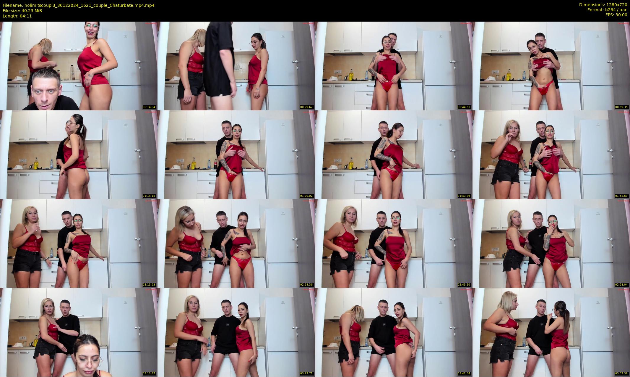nolimitscoupl3 — 5 minute Chaturbate couple cam show recording, 720p, Dec 30, 2024