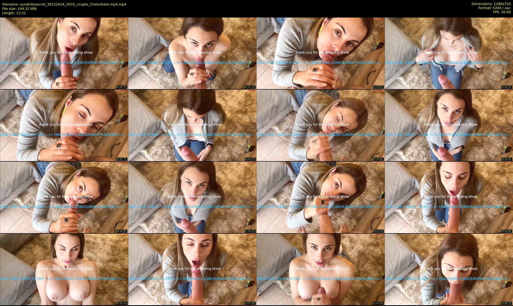 ourwhitesecret — 13 minute Chaturbate couple cam show recording, 720p, Dec 30, 2024