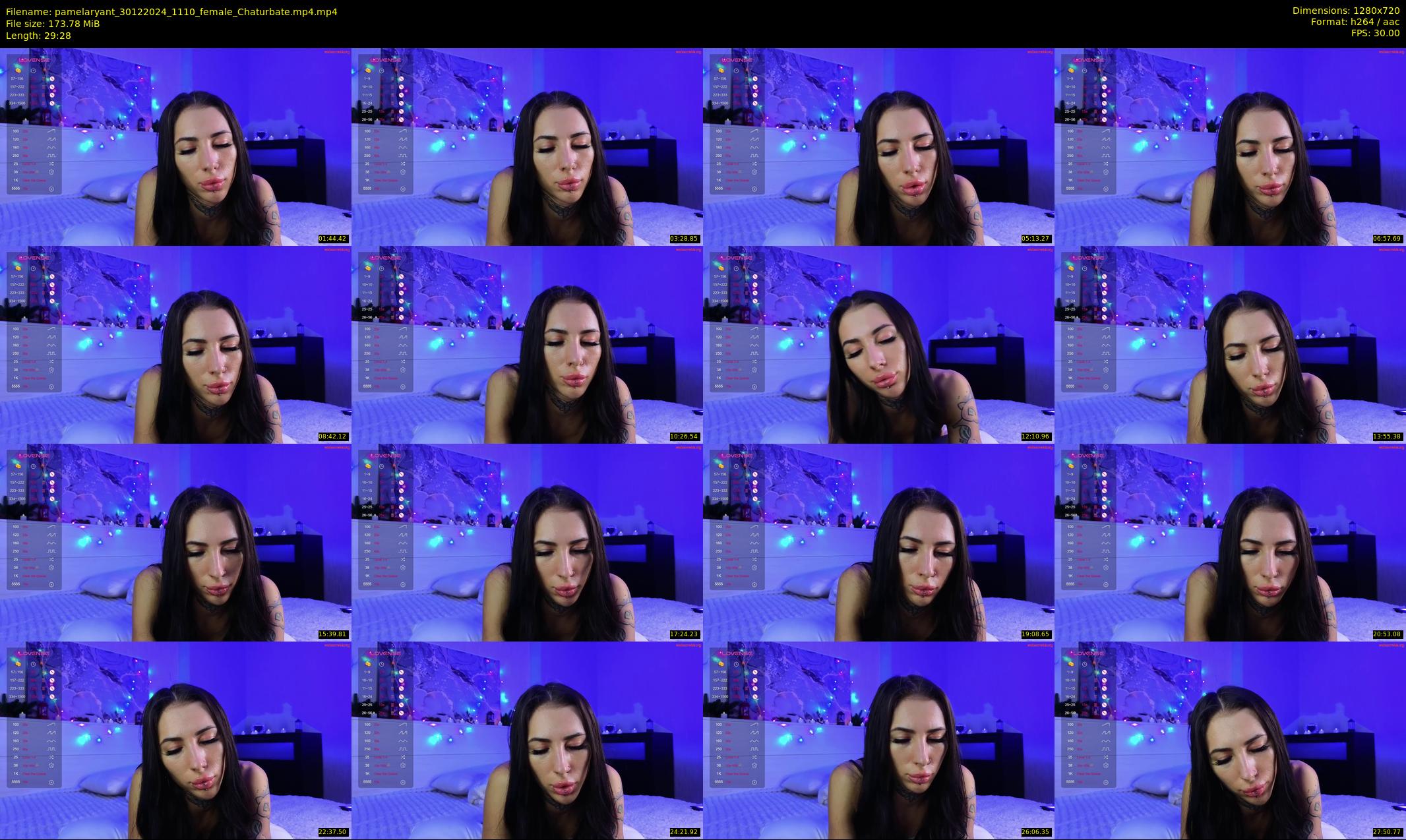 pamelaryant — 30 minute Chaturbate female cam show recording, 720p, Dec 30, 2024