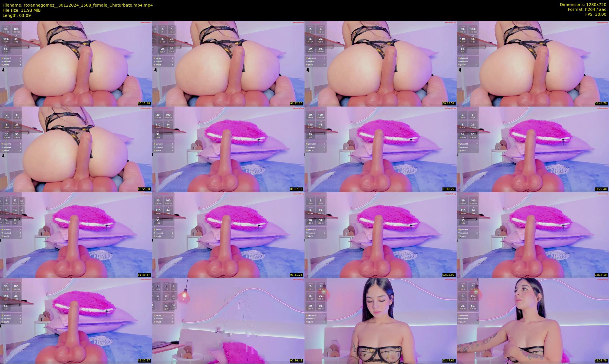 roxannegomez_ — 4 minute Chaturbate female cam show recording, 720p, Dec 30, 2024
