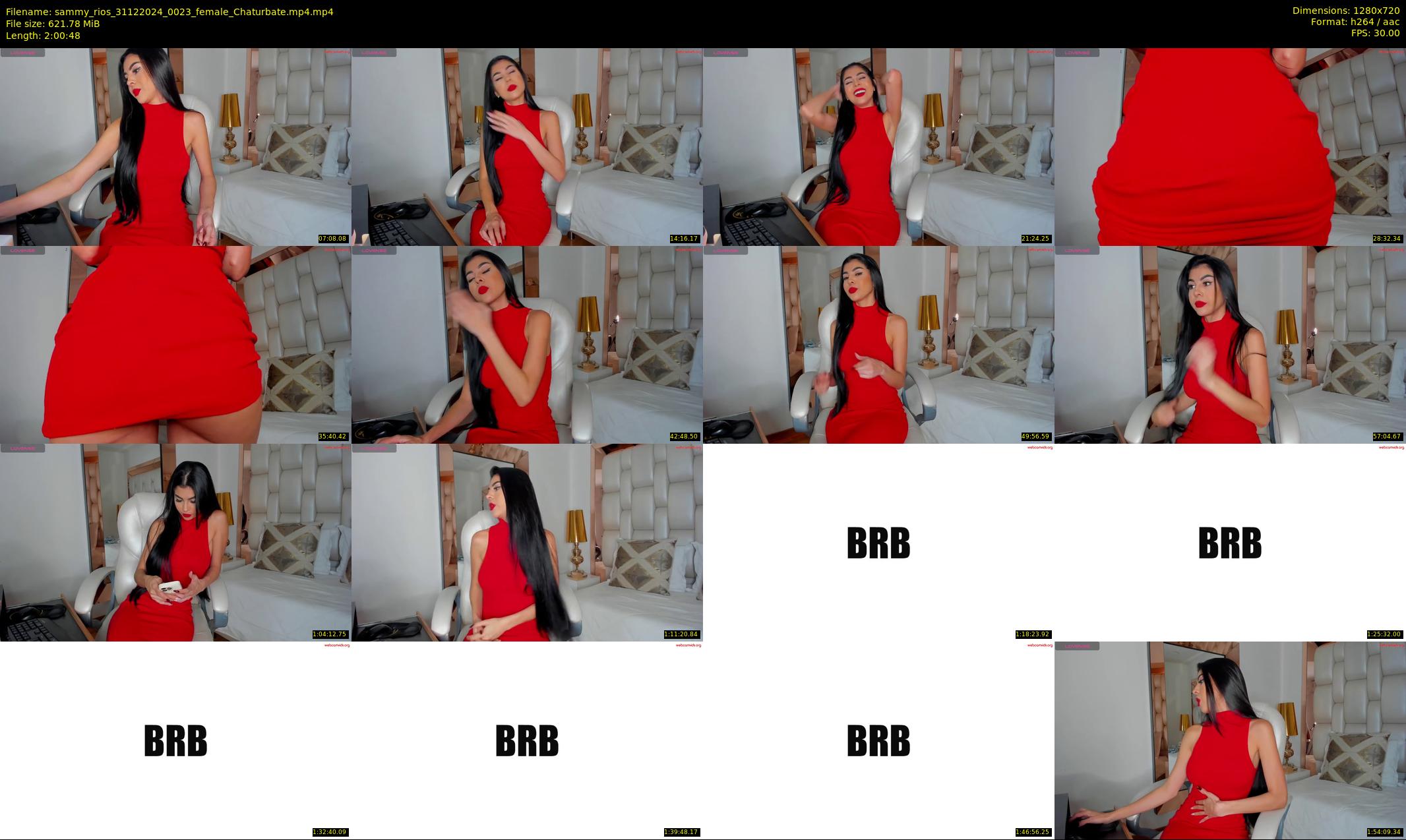 sammy_rios — 121 minute Chaturbate female cam show recording, 720p, Dec 31, 2024