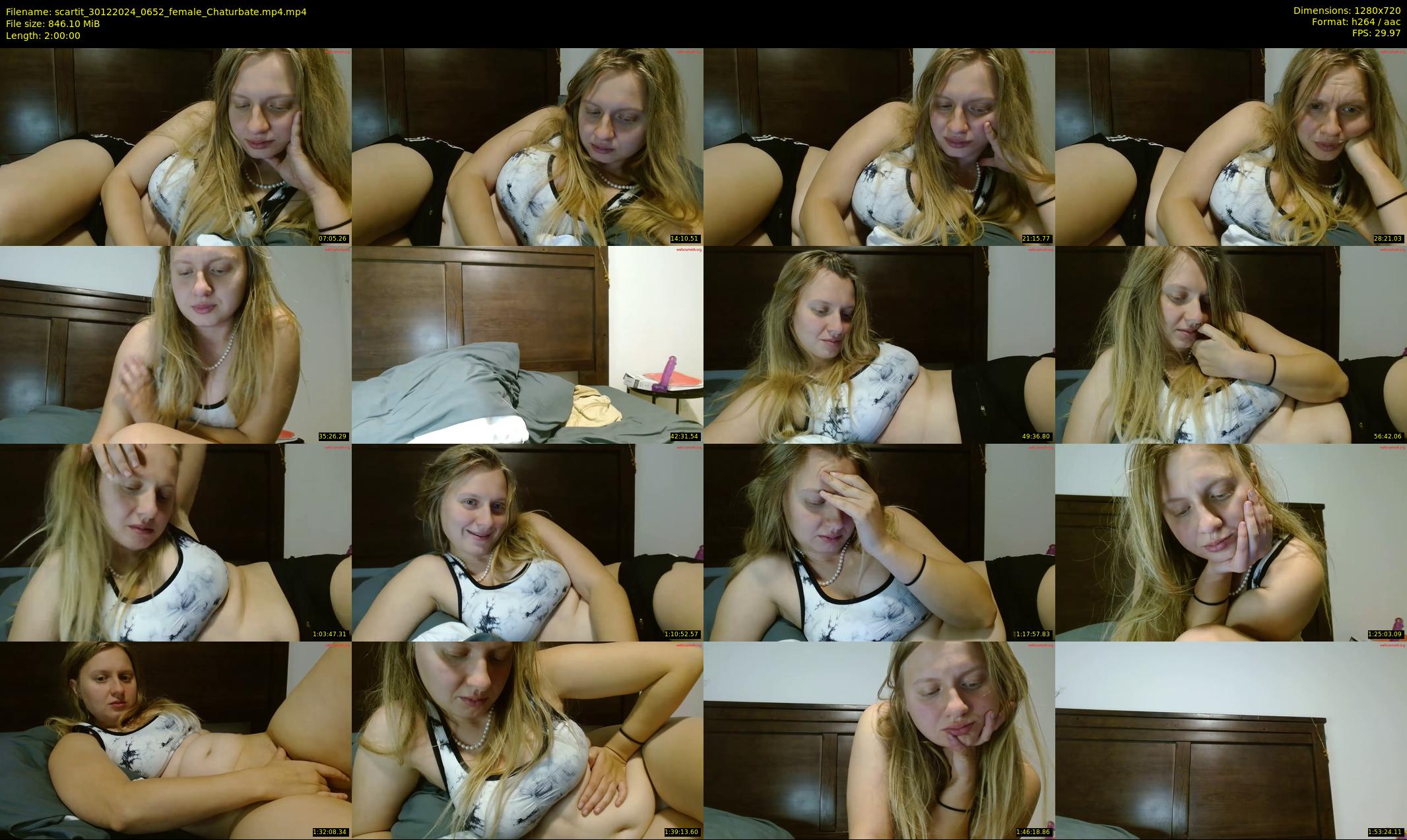 scartit — 120 minute Chaturbate female cam show recording, 720p, Dec 30, 2024