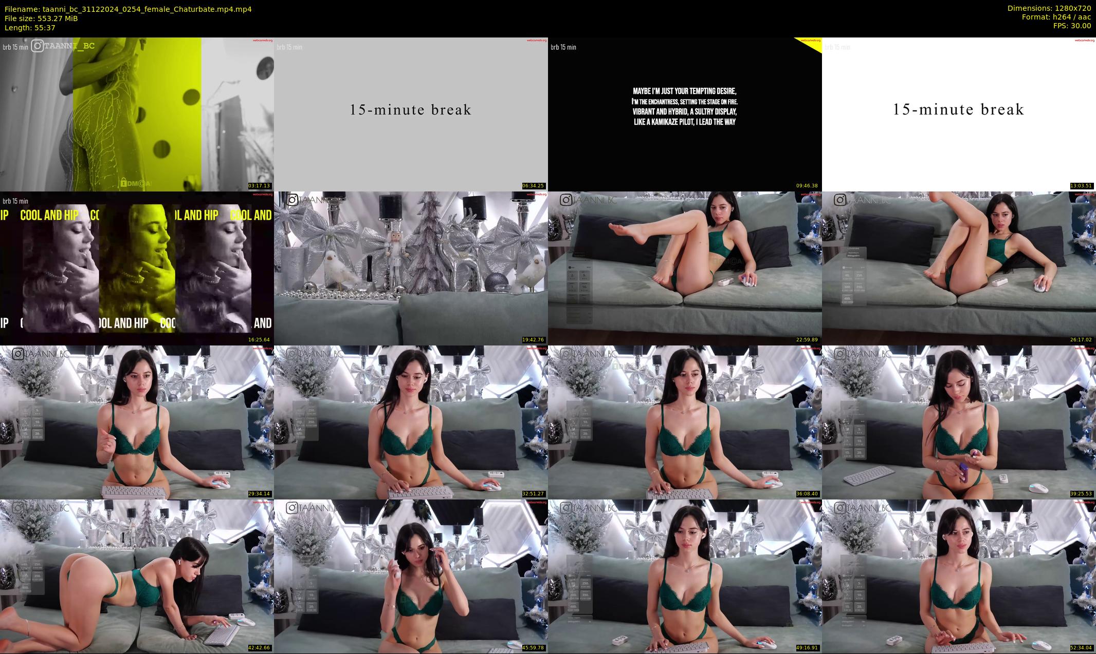 taanni_bc — 56 minute Chaturbate female cam show recording, 720p, Dec 31, 2024