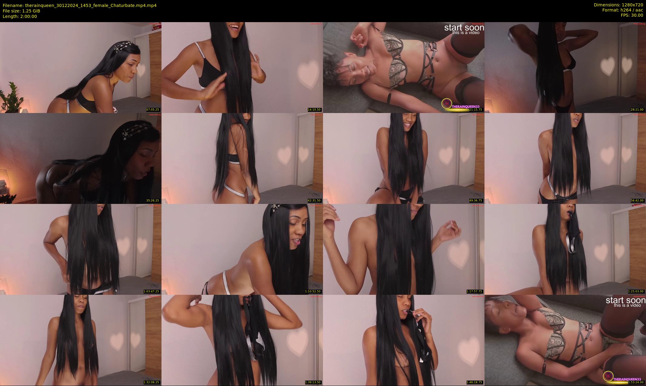 therainqueen — 120 minute Chaturbate female cam show recording, 720p, Dec 30, 2024