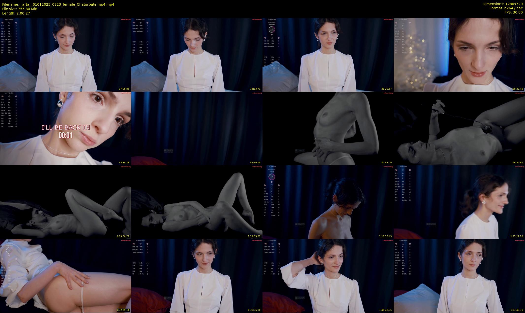 _arta_ — 121 minute Chaturbate female cam show recording, 720p, Jan 1, 2025