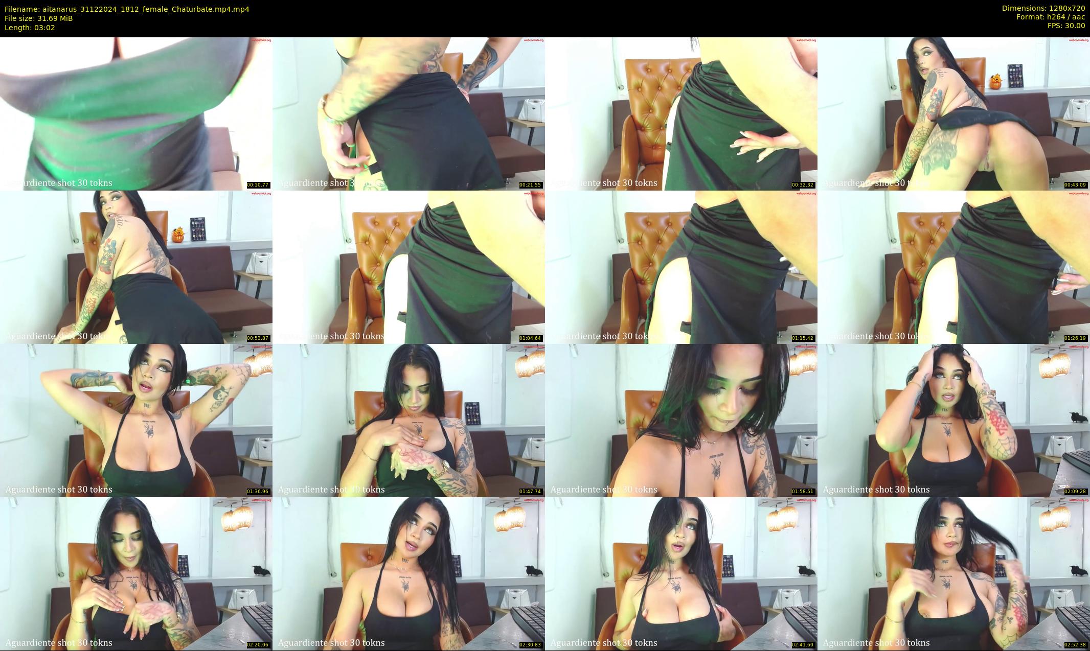 aitanarus — 4 minute Chaturbate female cam show recording, 720p, Dec 31, 2024