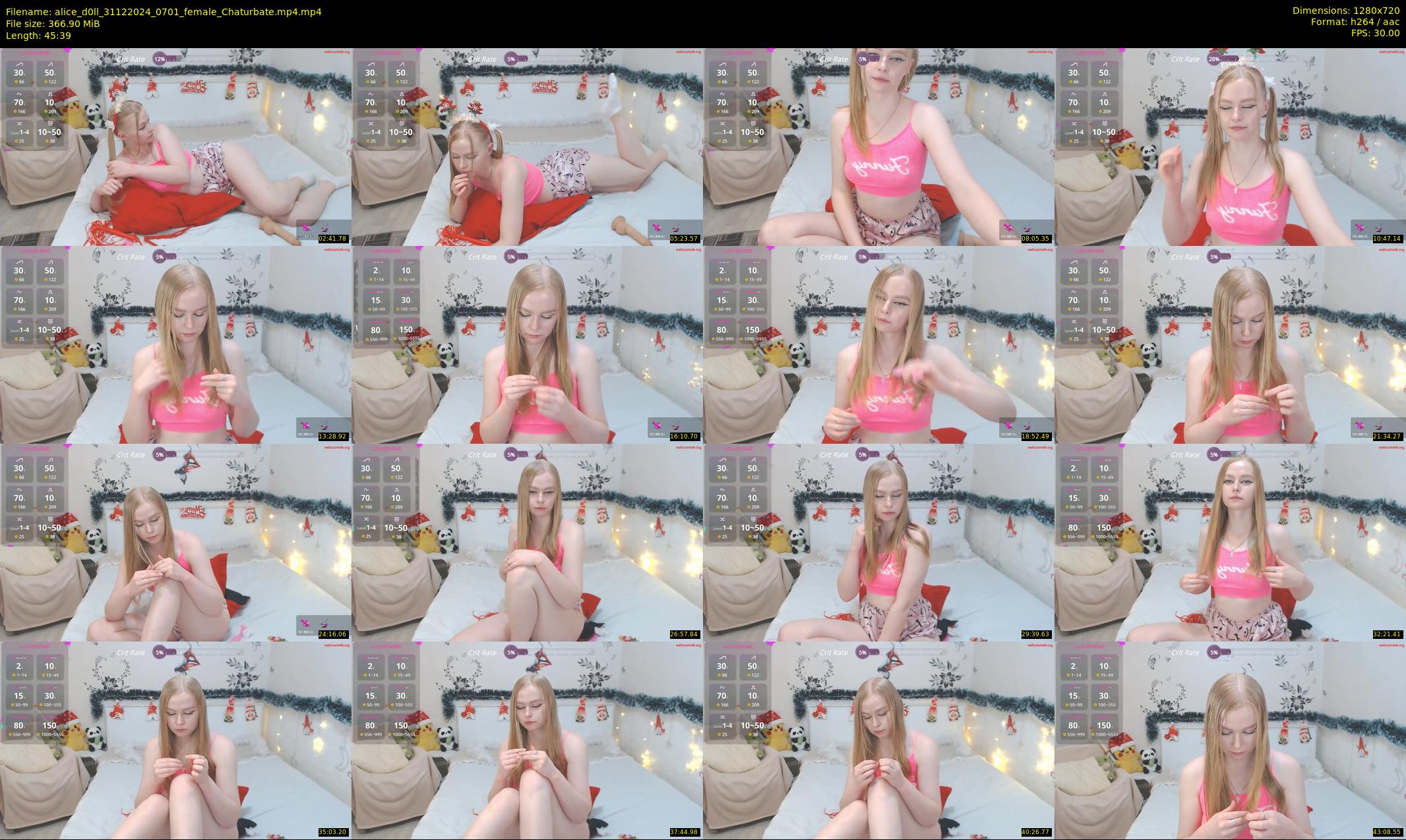 alice_d0ll — 46 minute Chaturbate female cam show recording, 720p, Dec 31, 2024