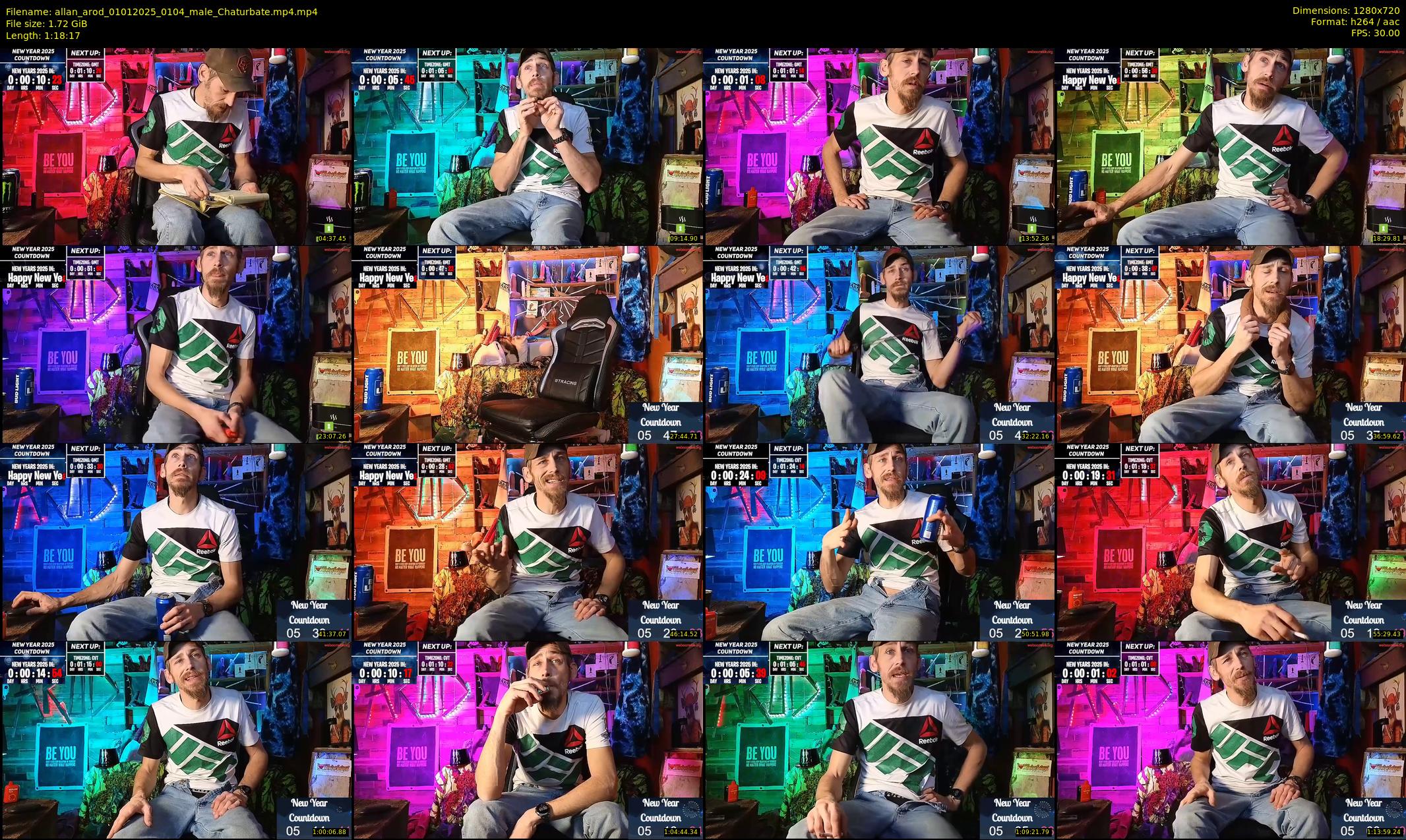 allan_arod — 79 minute Chaturbate male cam show recording, 720p, Jan 1, 2025