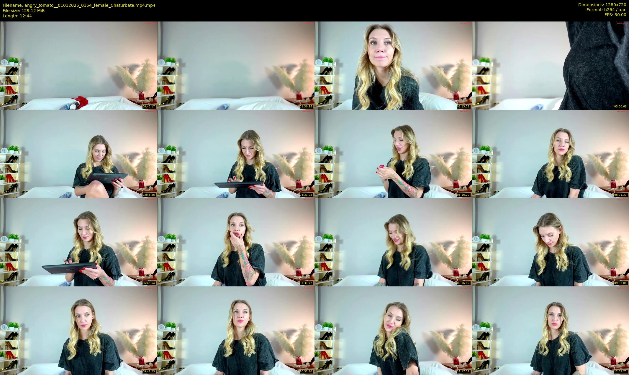 angry_tomato_ — 13 minute Chaturbate female cam show recording, 720p, Jan 1, 2025