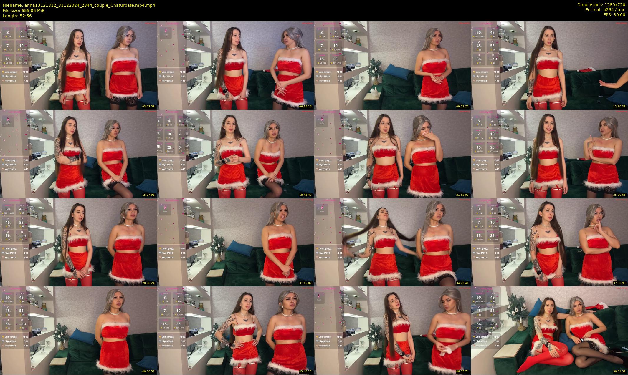 anna13121312 — 53 minute Chaturbate couple cam show recording, 720p, Dec 31, 2024