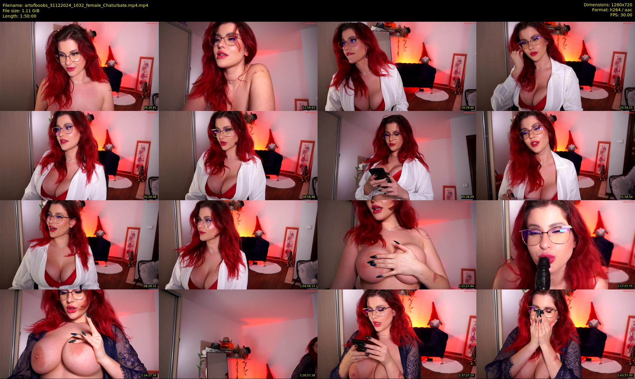 artofboobs — 110 minute Chaturbate female cam show recording, 720p, Dec 31, 2024